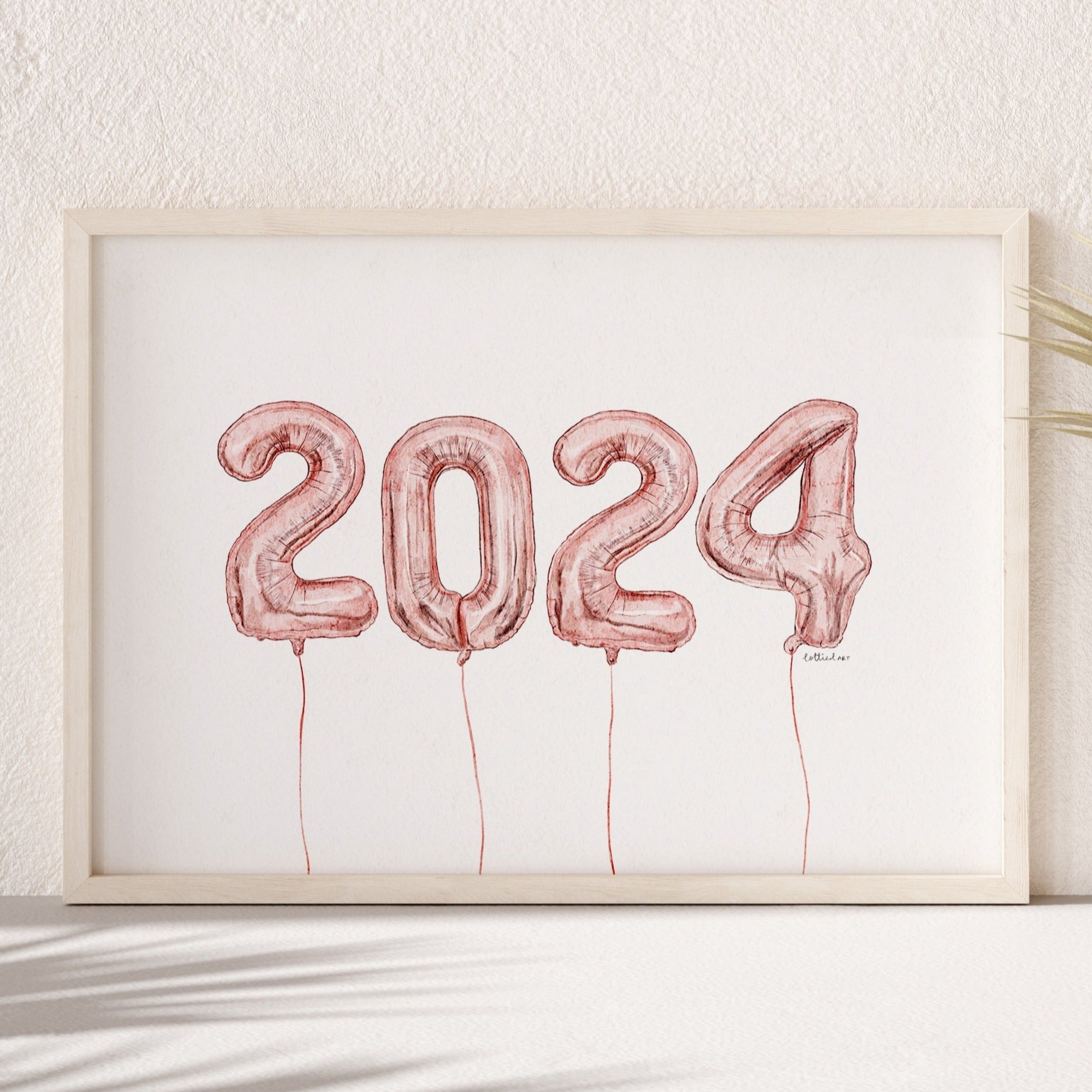 2024 Balloon Watercolour Print 🎈