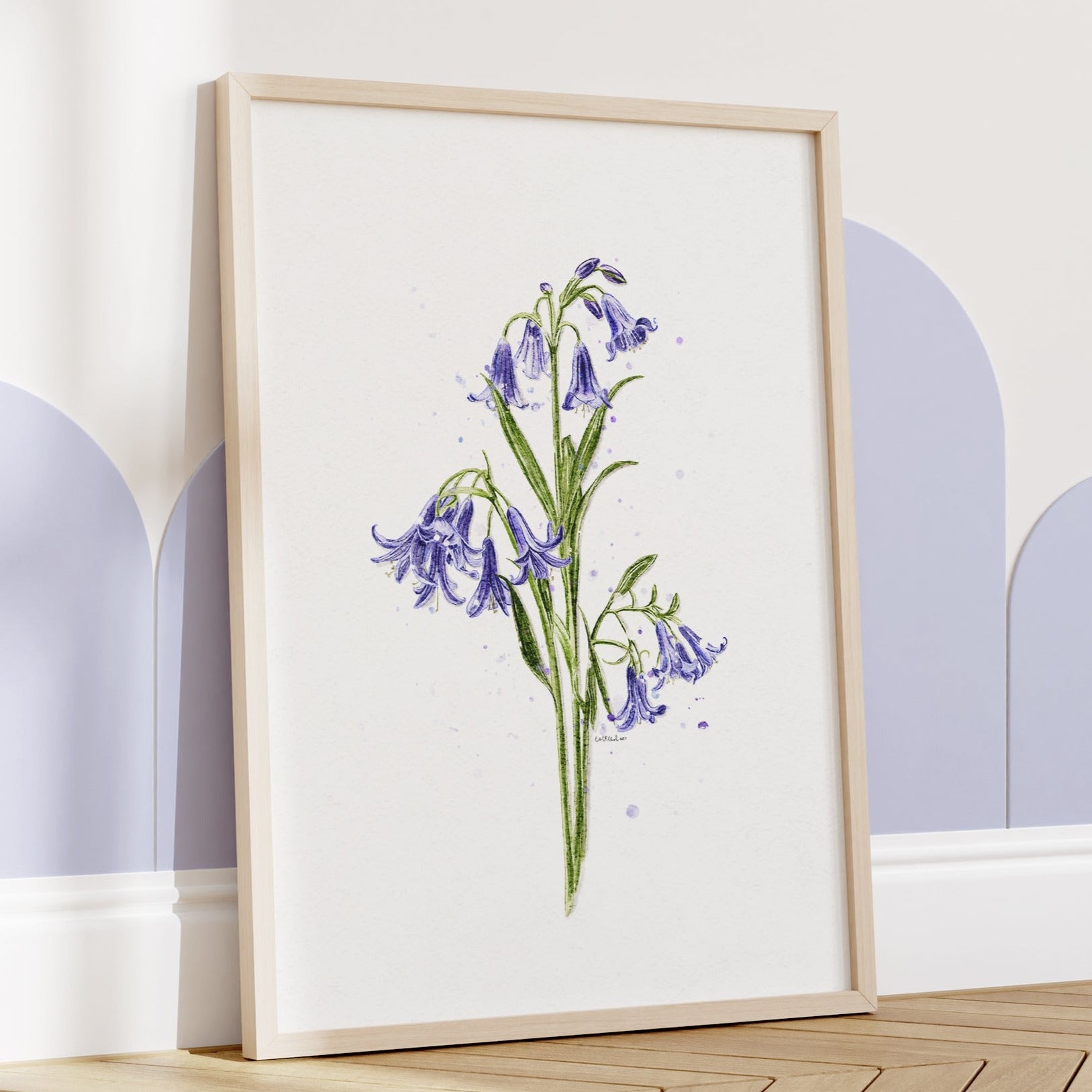 Bluebells Watercolour Print 💙