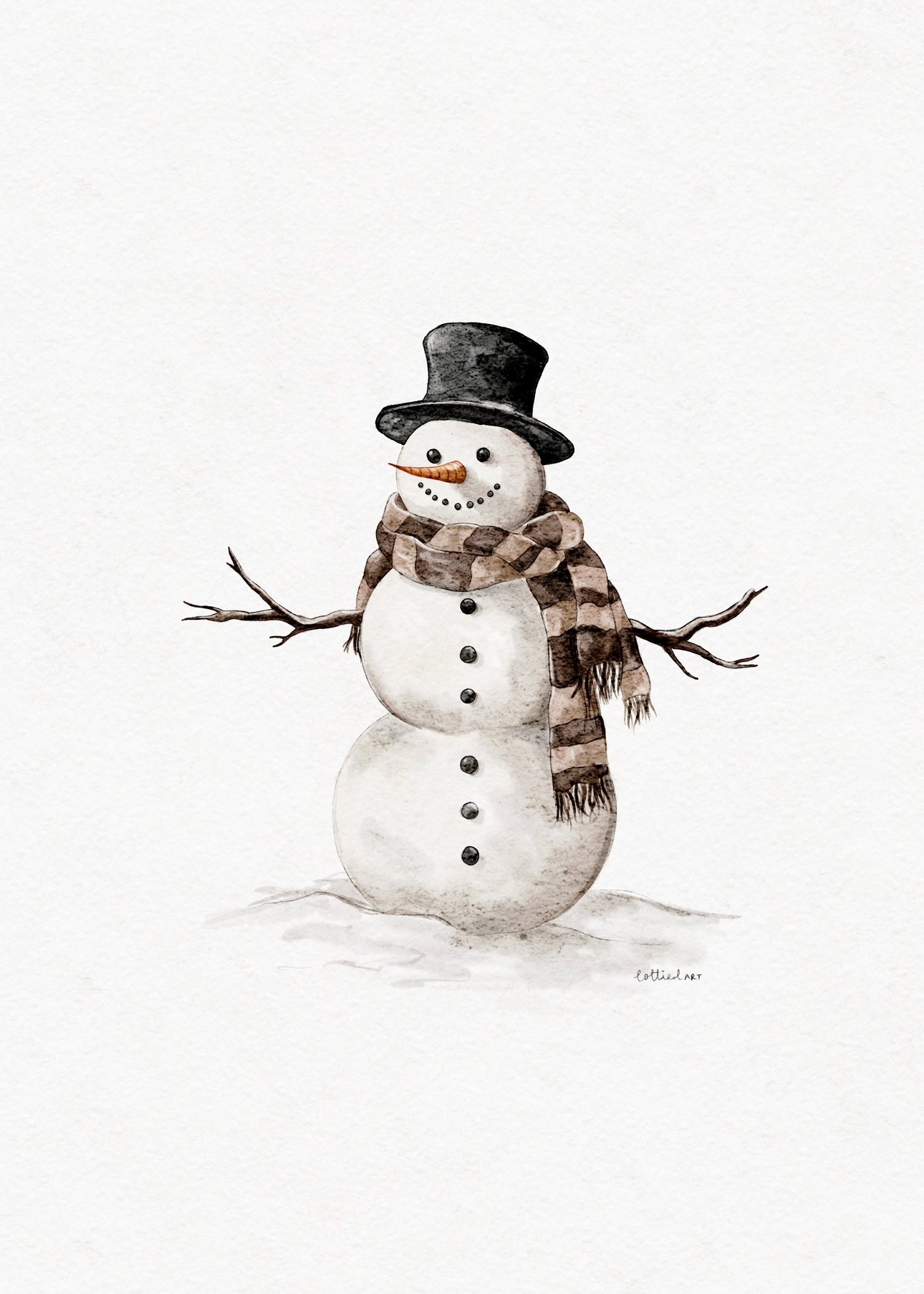 Mr.Snowman Fine Art Print ⛄️