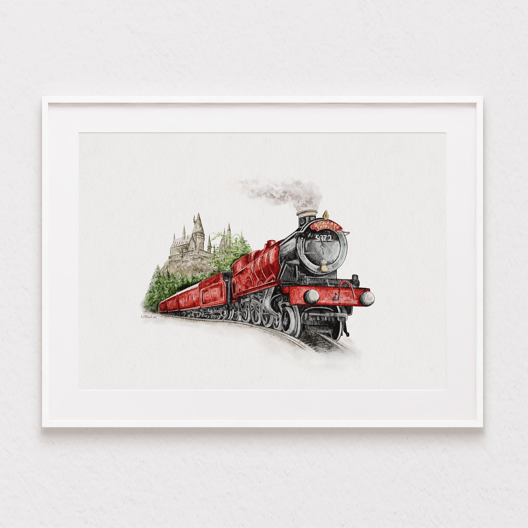 Hogwarts Express Watercolour Print 🚂