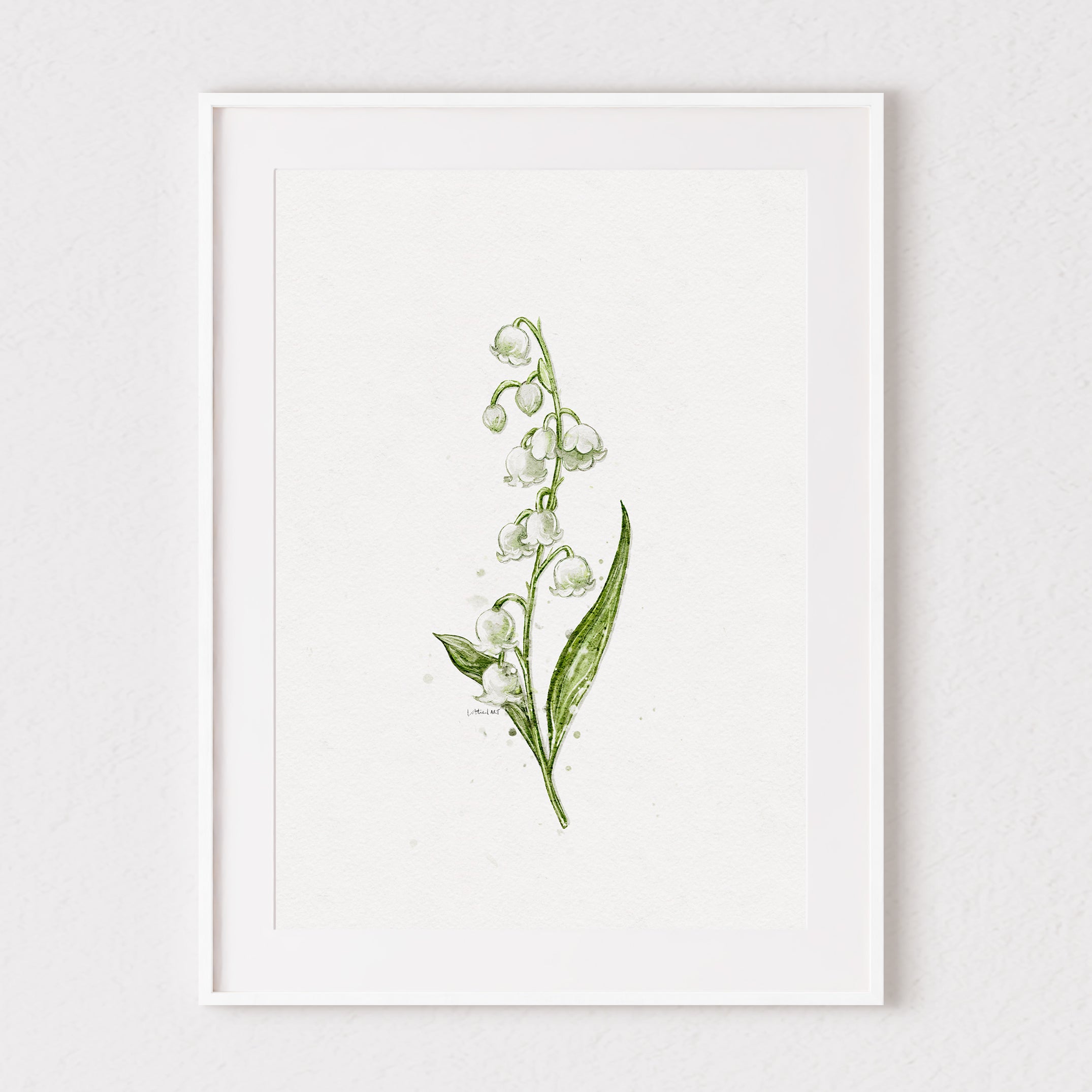 Lily Of The Valley Watercolour Print 🕊