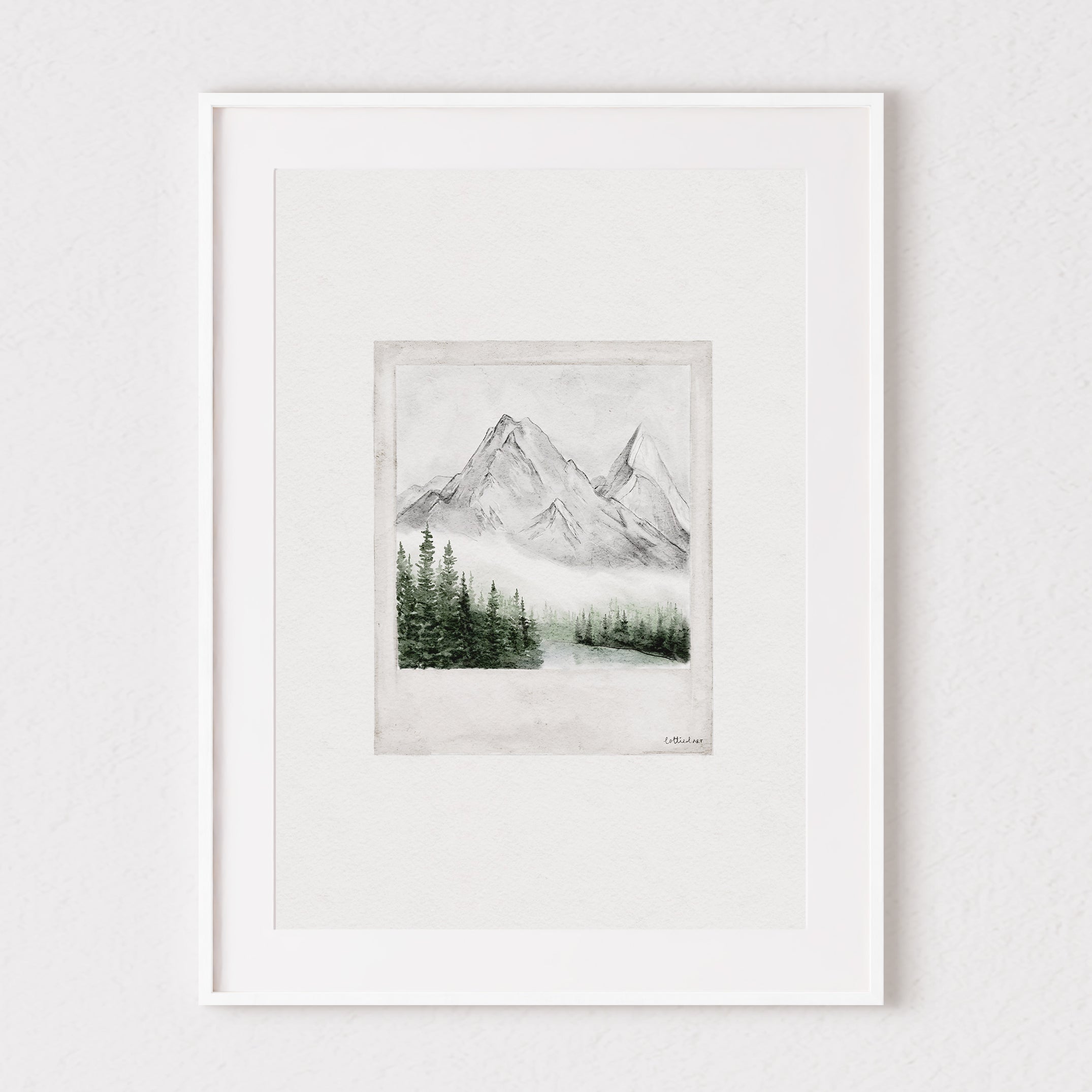 Mountain Polaroid Fine Art Print 🏔