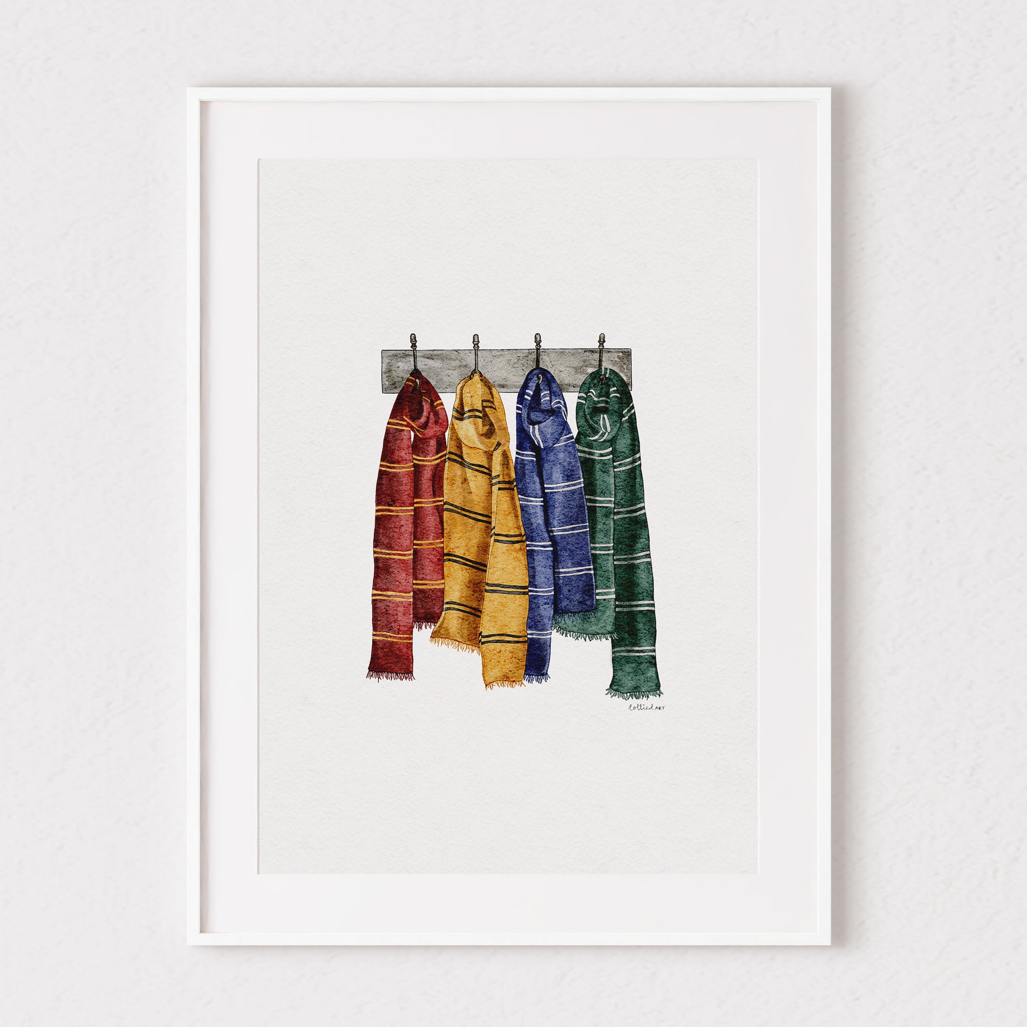 HP House Scarf's Inspired Watercolour Print 🪄