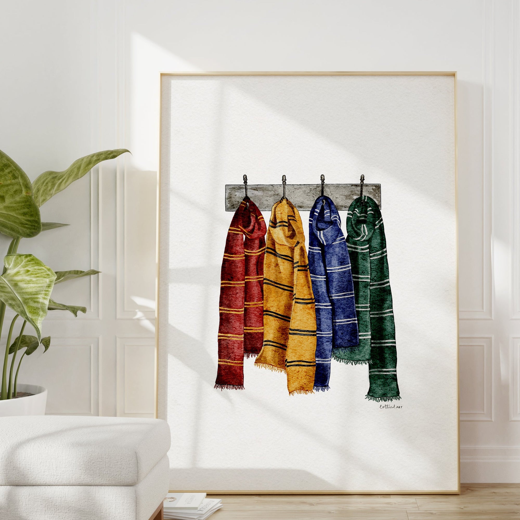HP House Scarf's Inspired Watercolour Print 🪄