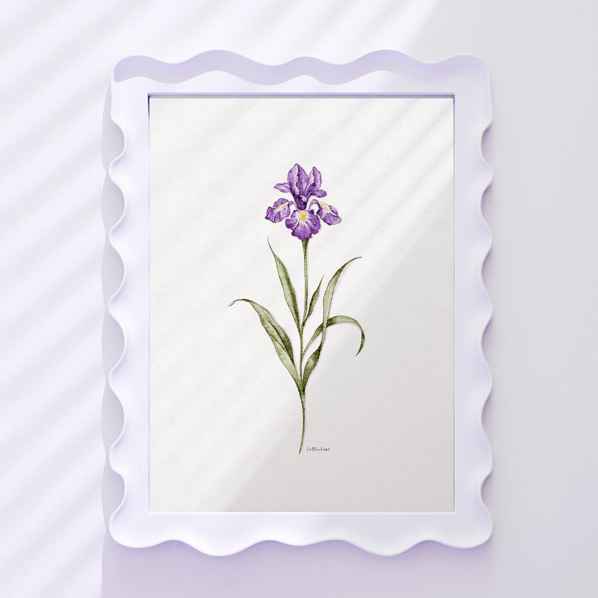 Iris Watercolour Print 💜