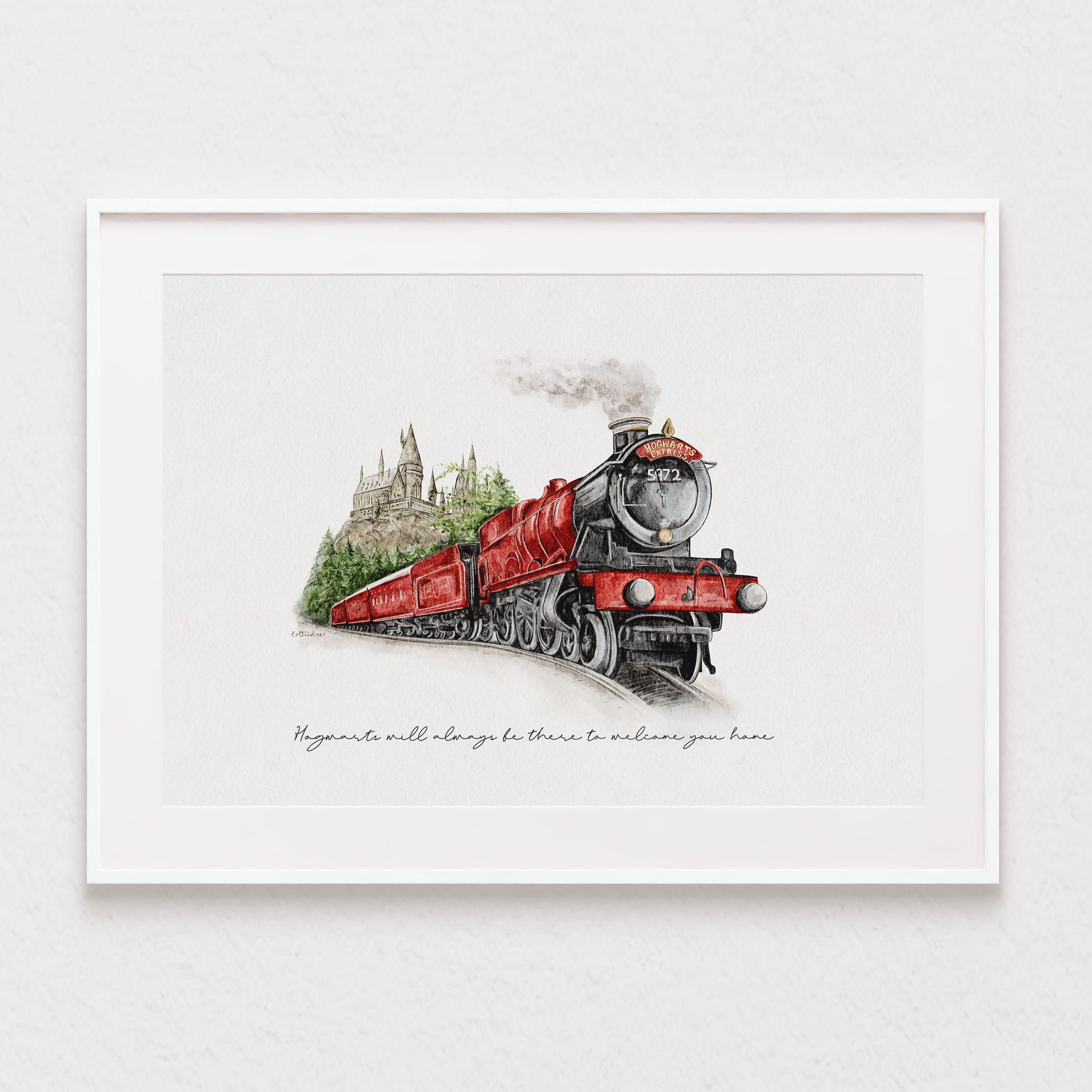 Hogwarts Express Watercolour Print 🚂