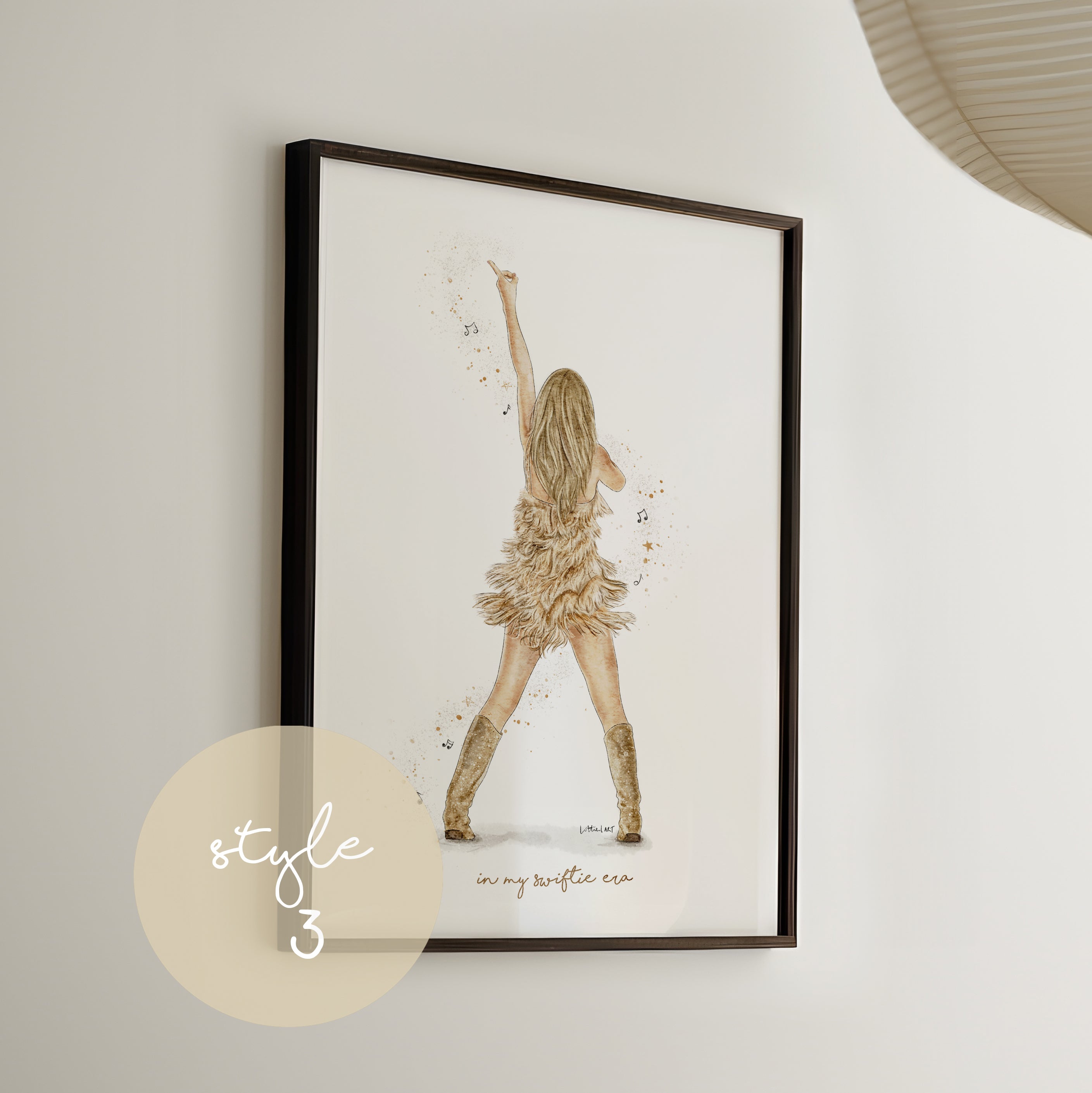 Fearless Taylor Eras Tour Inspired Watercolour Print 💫