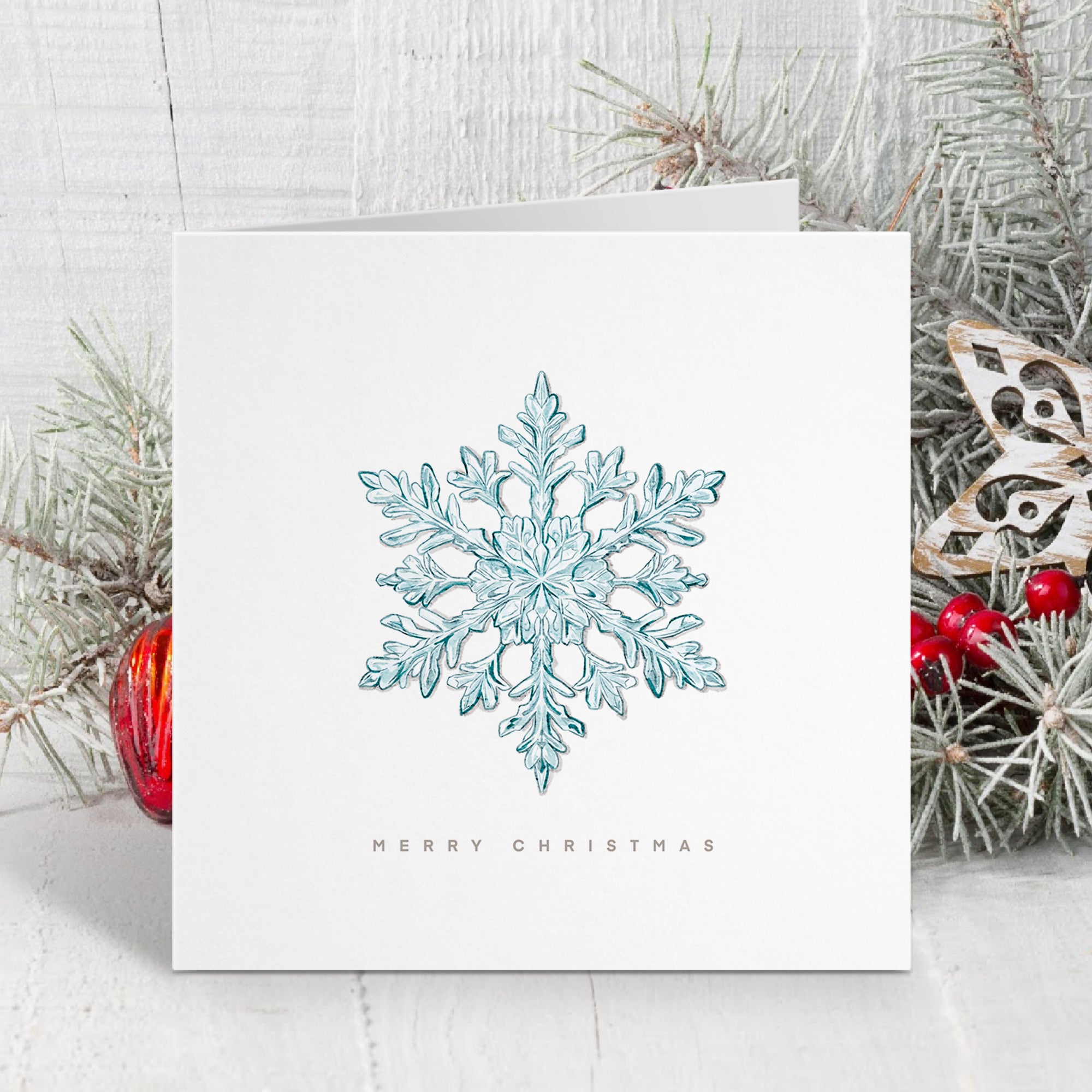 The Frosted Snowflake - Christmas Card