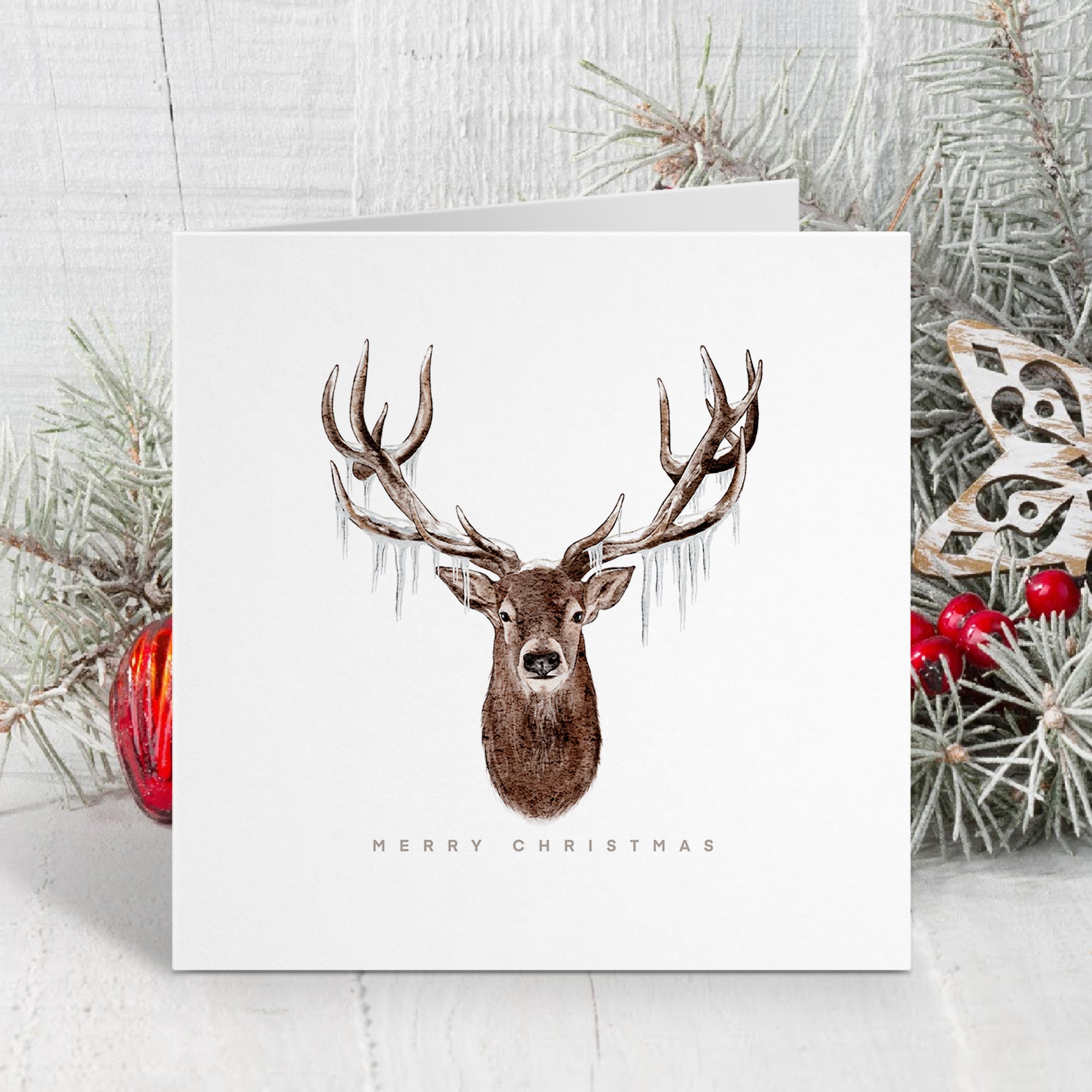 The Icy Stag - Christmas Card