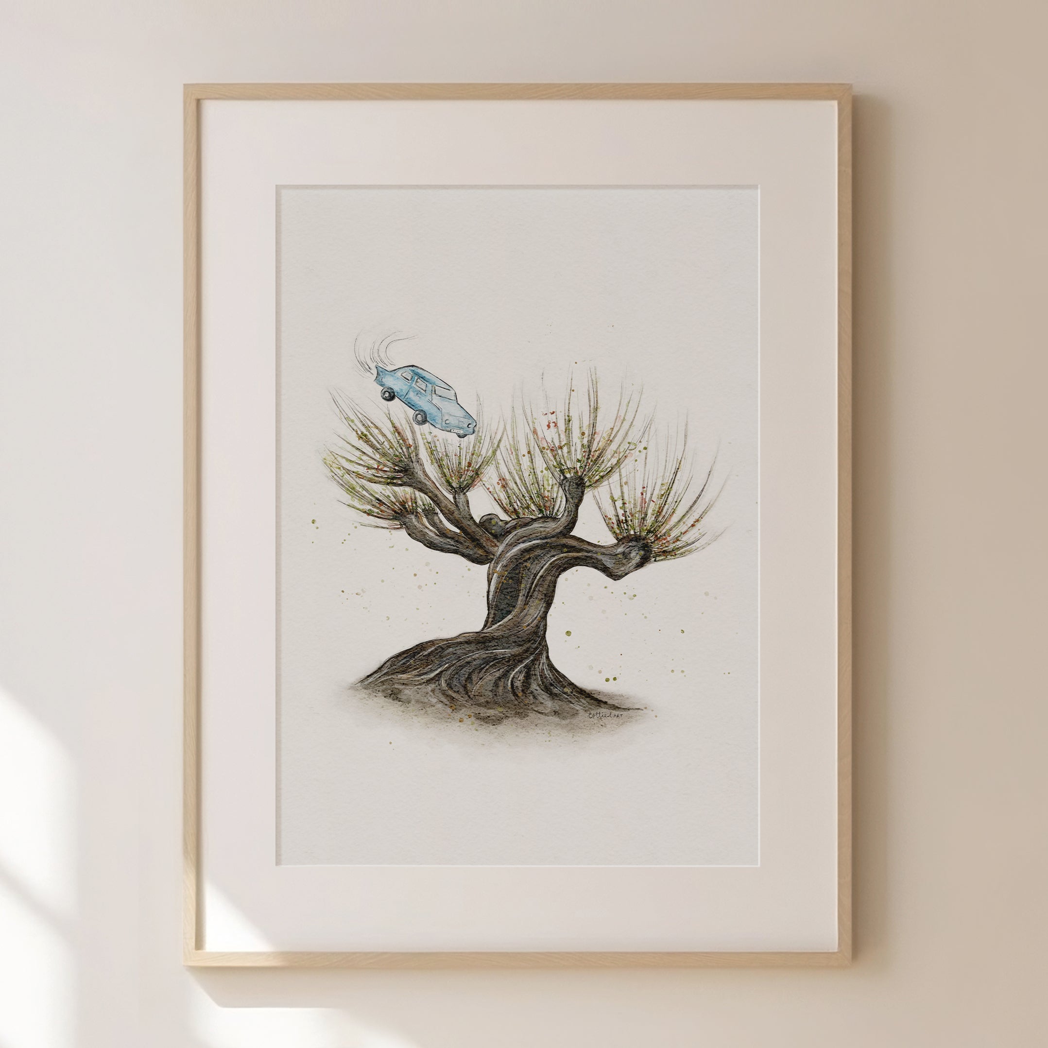 The Whomping Willow Watercolour Print ✨