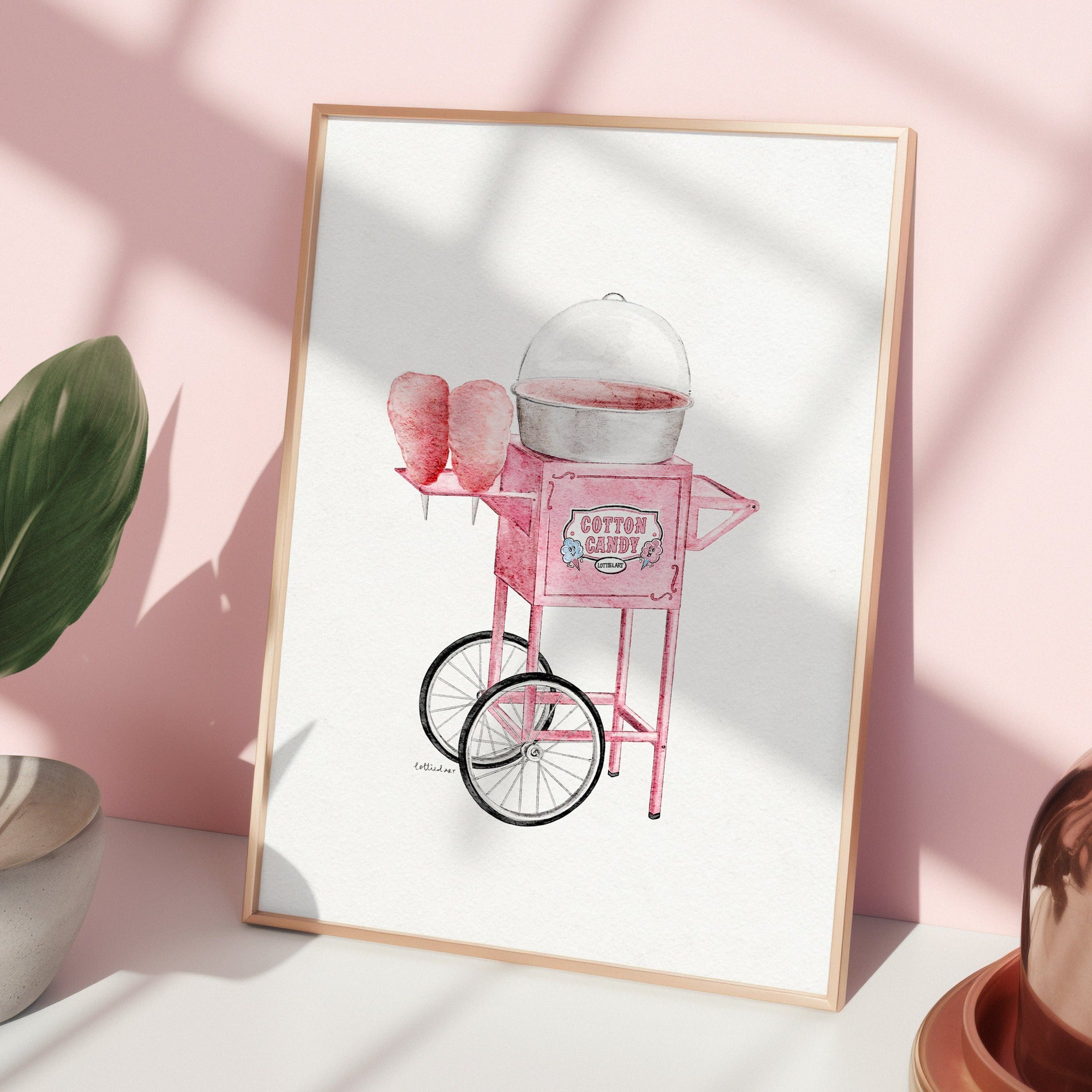 Cotton Candy Watercolour Print 🍬