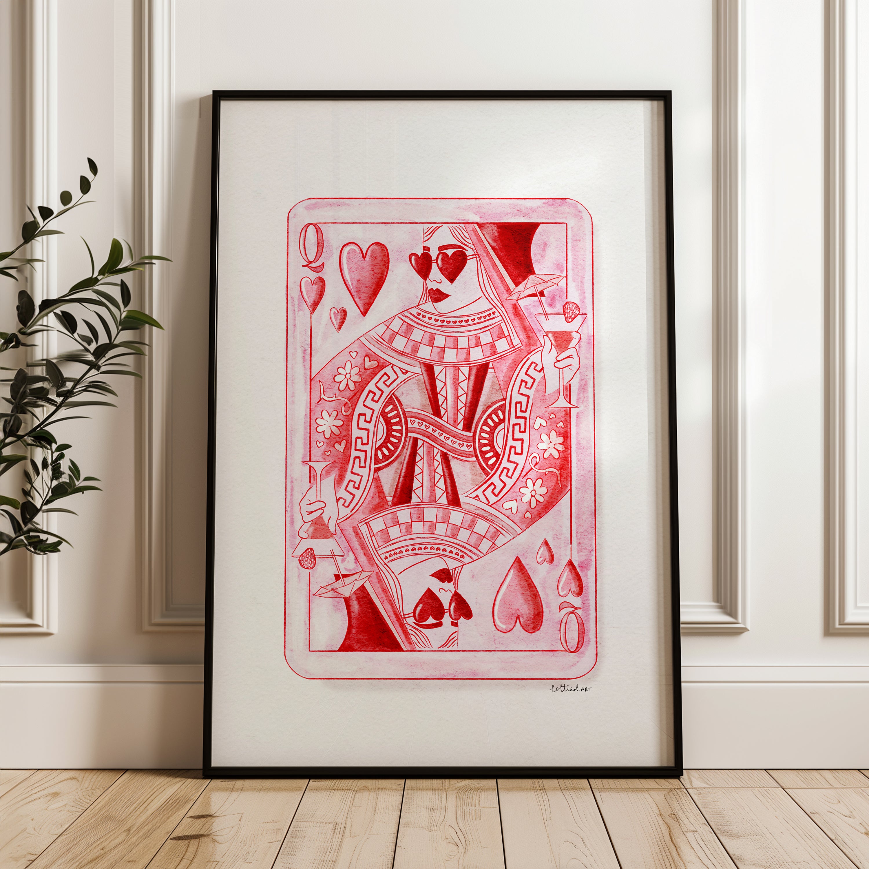 Queen of Hearts Fine Art Print ♥️