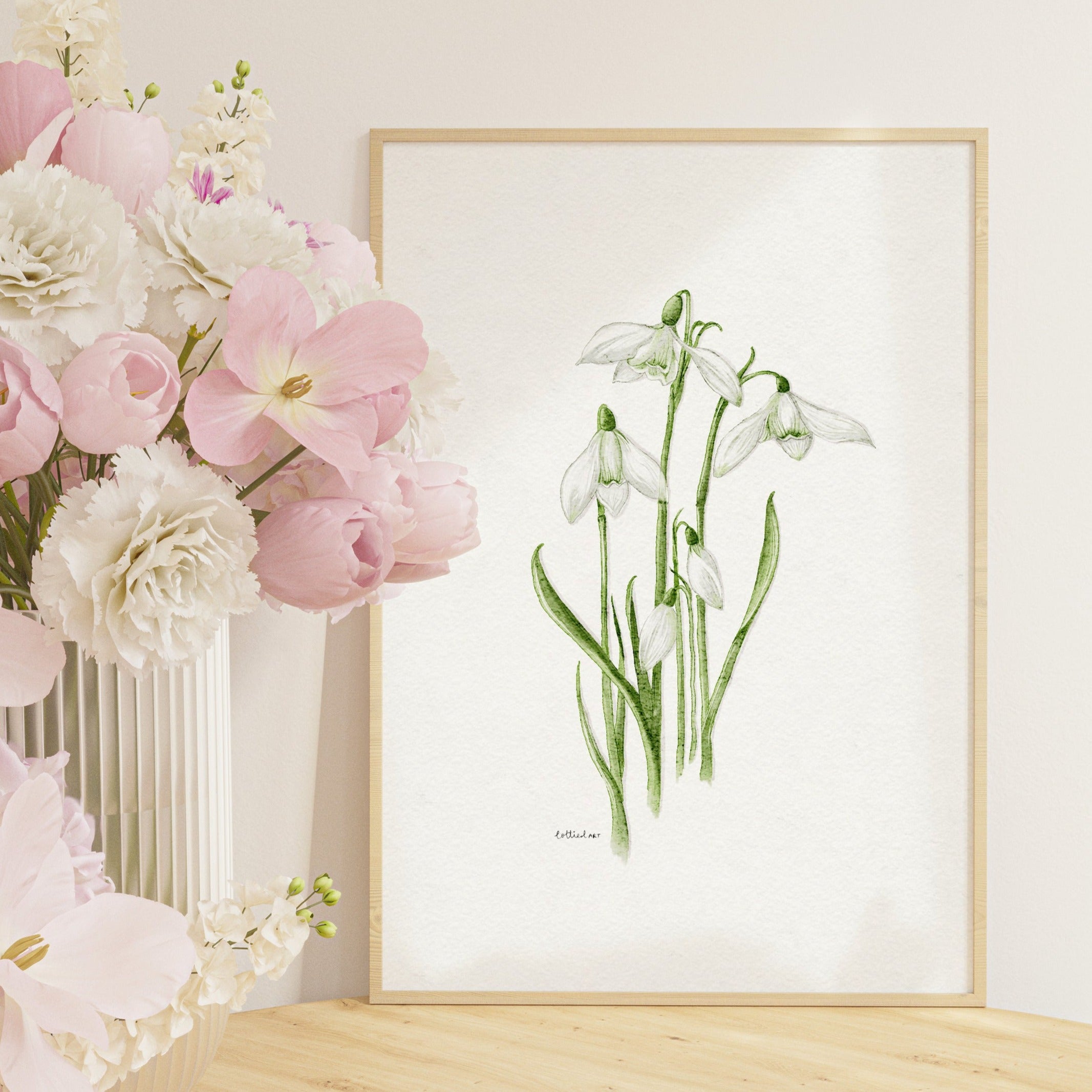 Snowdrops Fine Art Print 🤍