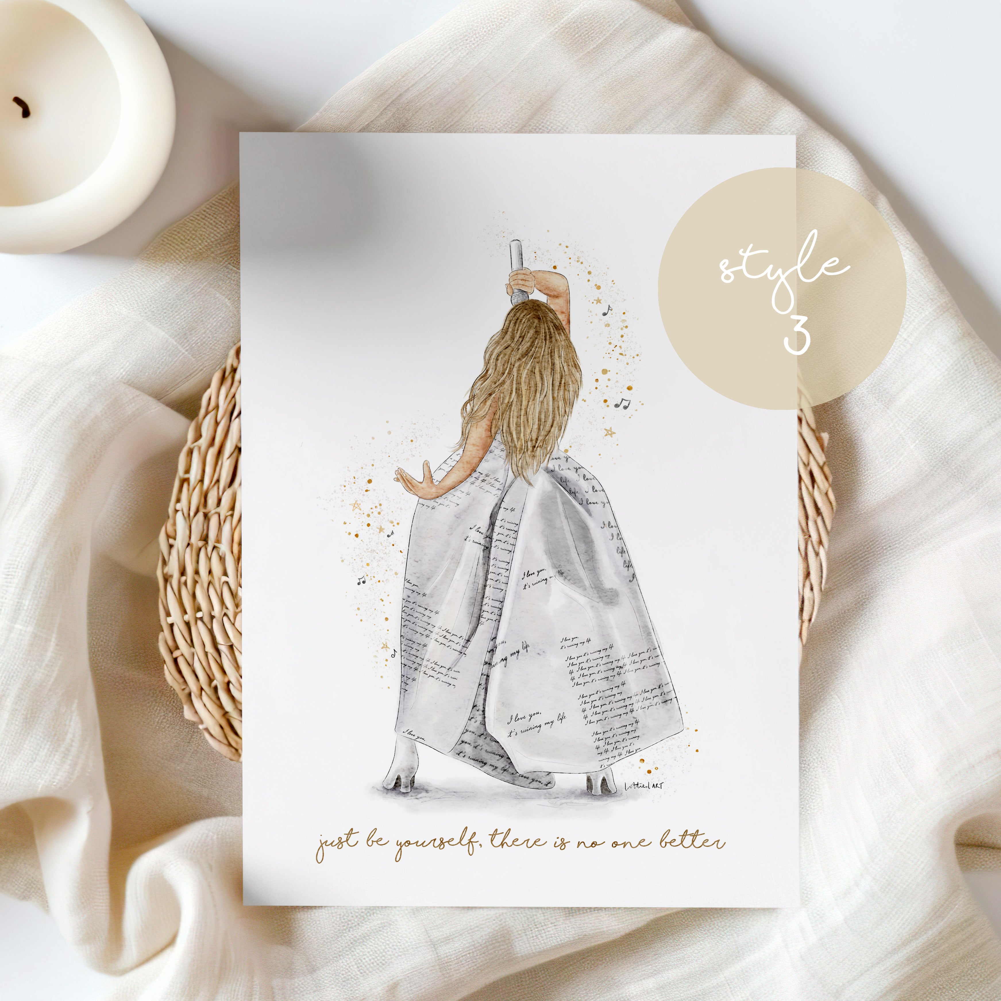 Taylor TTPD Eras Tour Inspired Watercolour Print 🎼