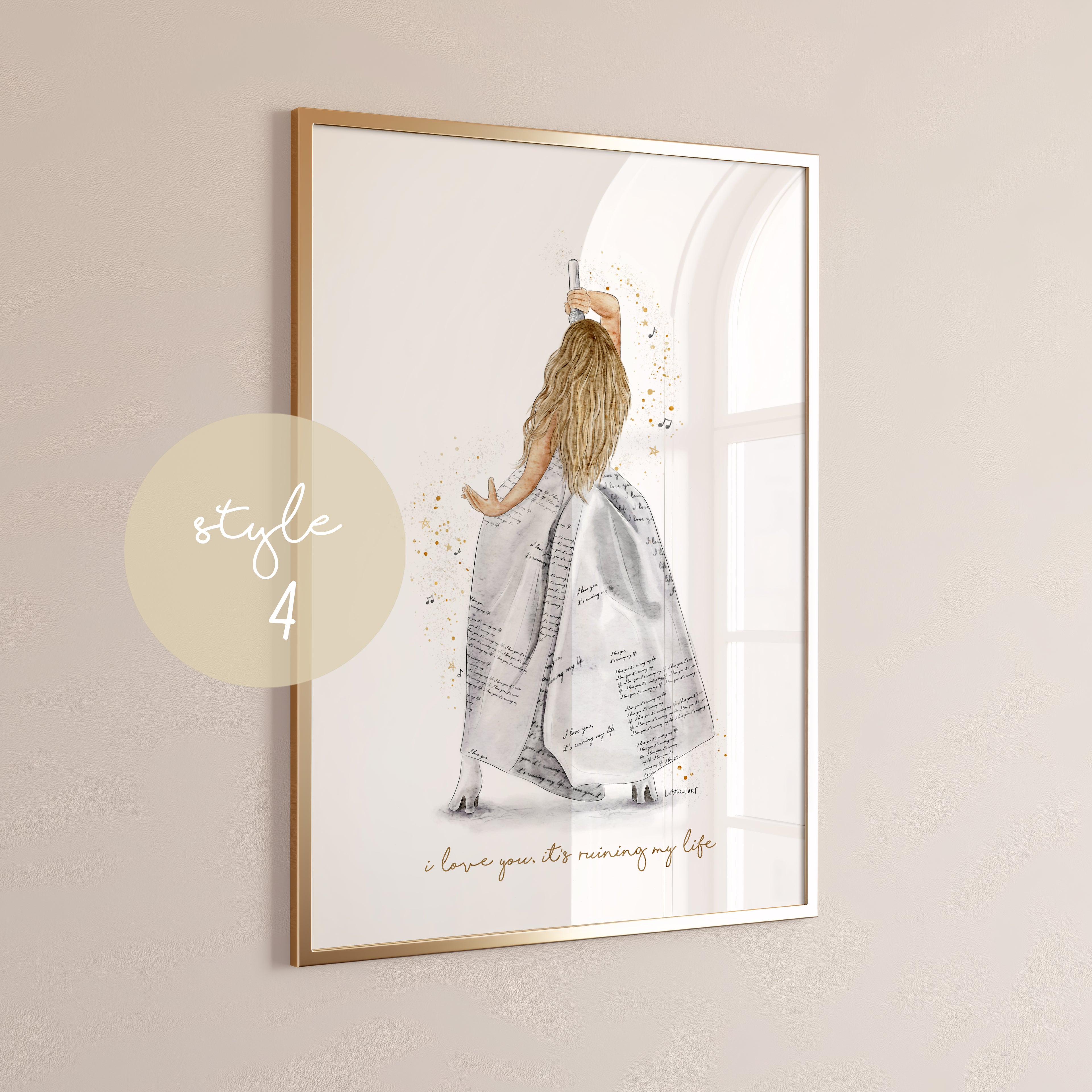 Taylor TTPD Eras Tour Inspired Watercolour Print 🎼