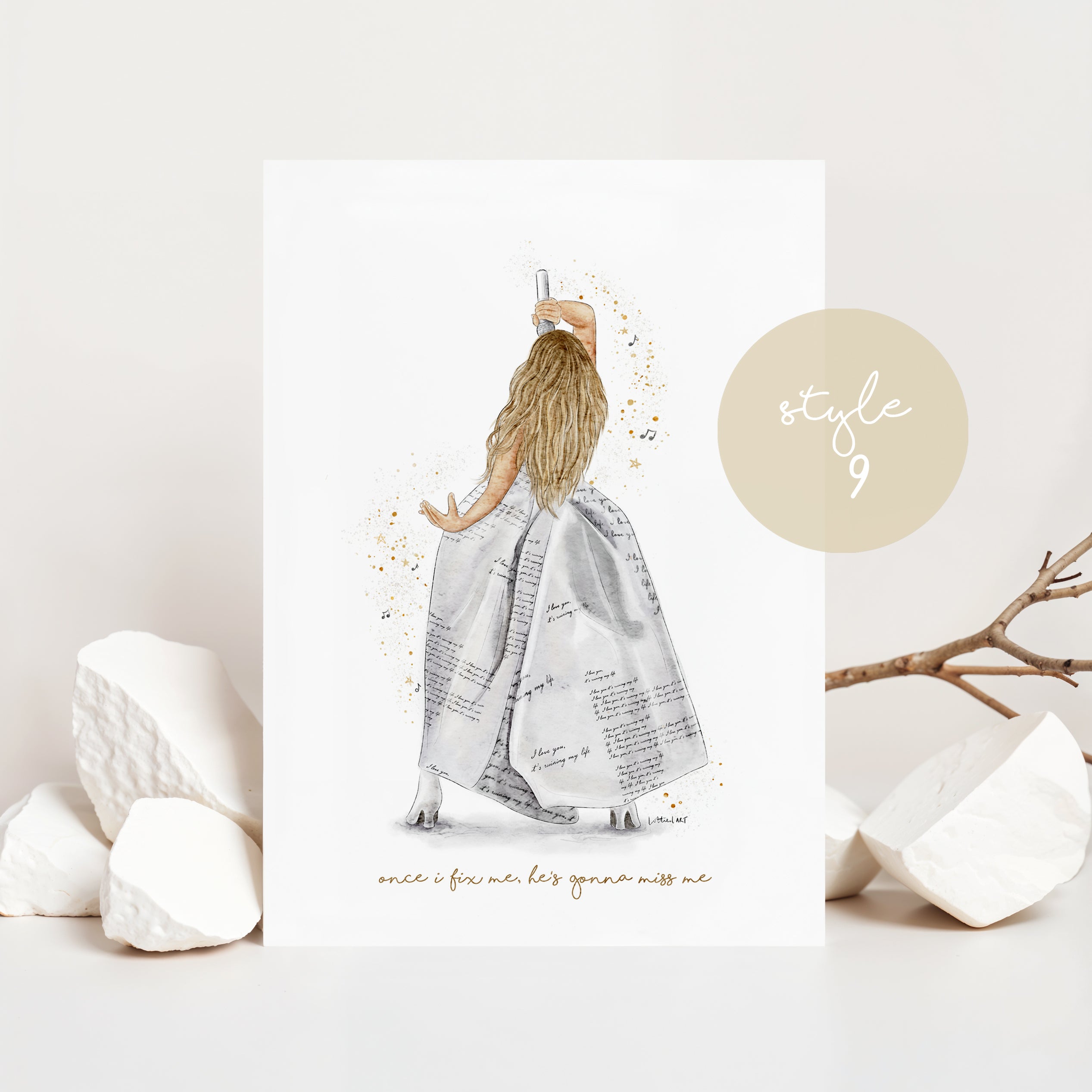 Taylor TTPD Eras Tour Inspired Watercolour Print 🎼