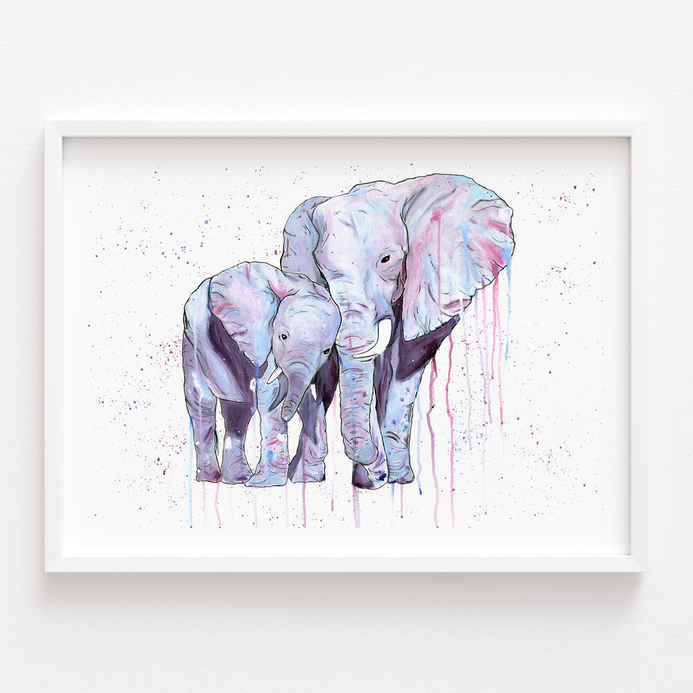 Elephants Print