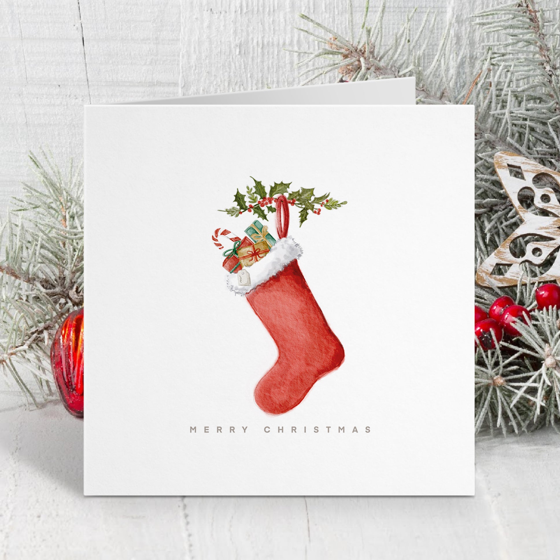 The Christmas Stocking - Christmas Card