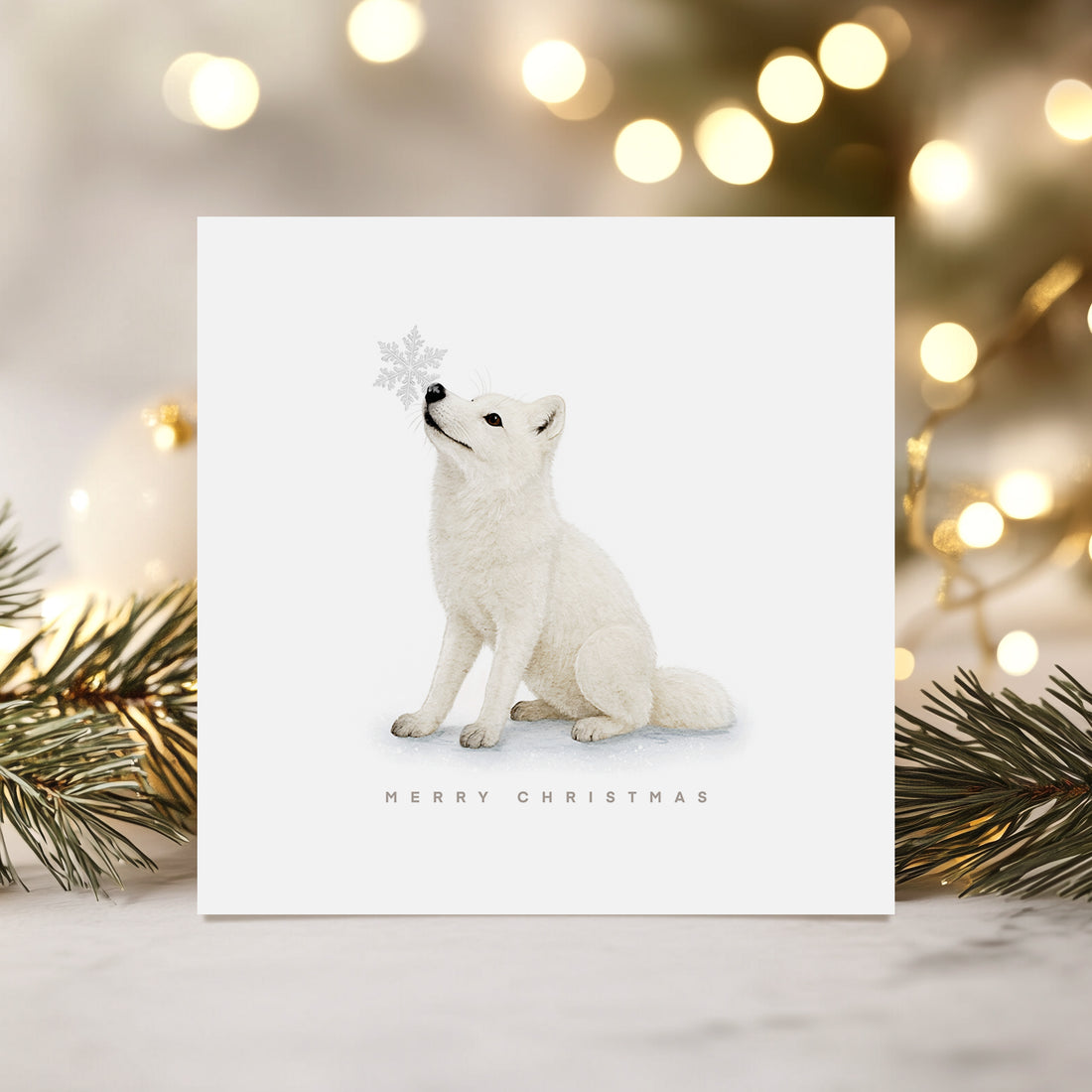 The Arctic Fox - Christmas Card