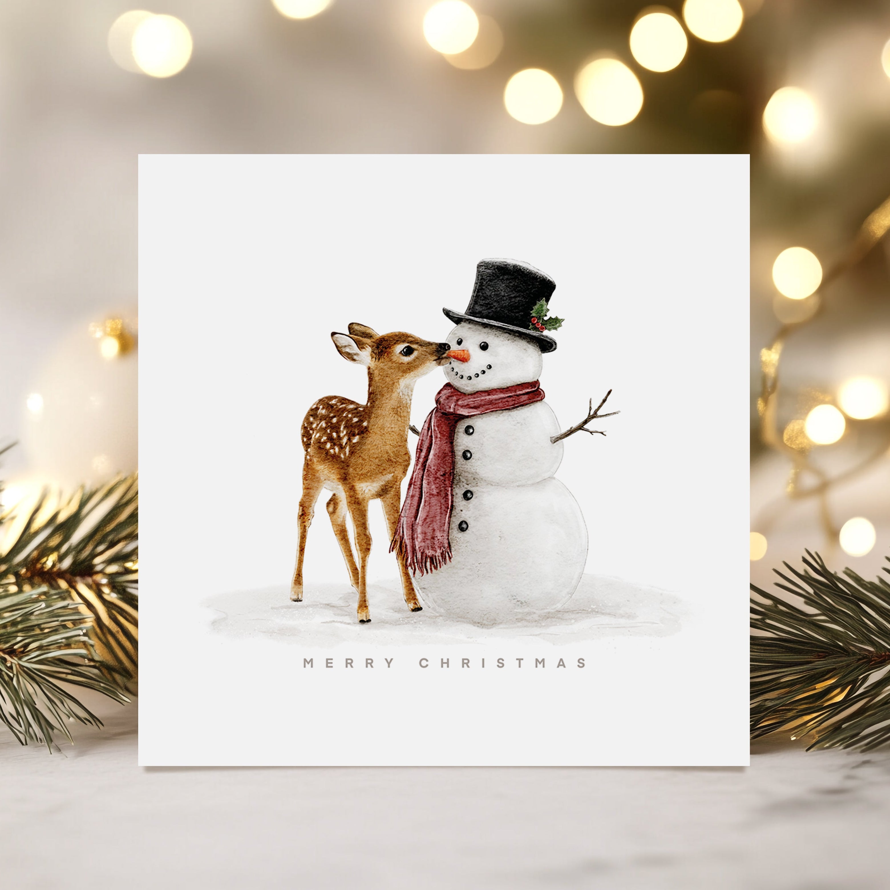 The Cheeky Little Deer - Christmas Card