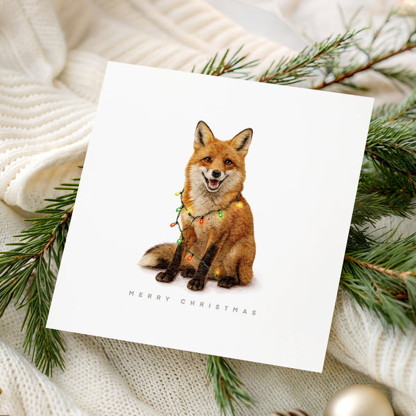 The Fox's Festive Lights - Christmas Card