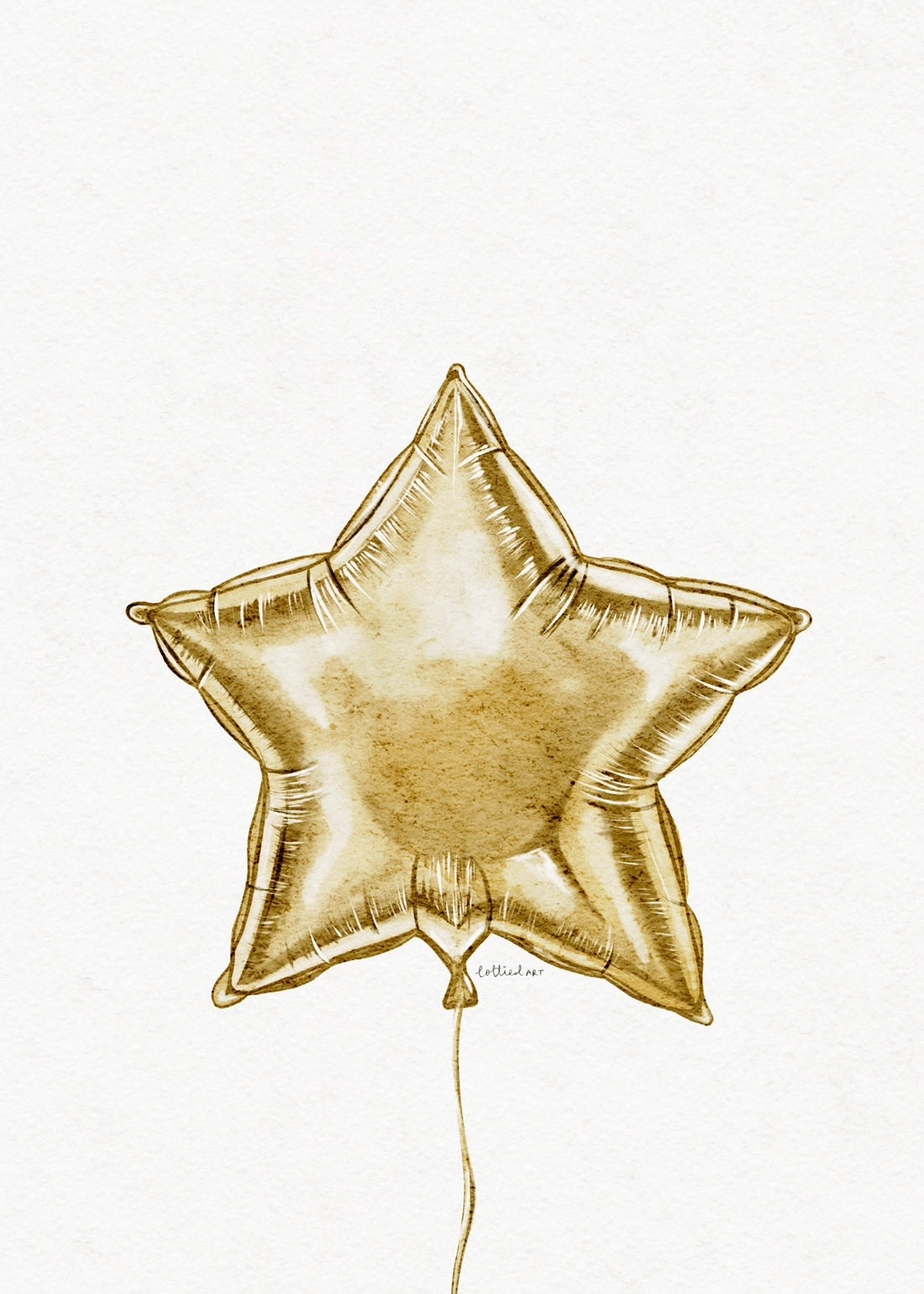 Star Balloon Fine Art Print ⭐️