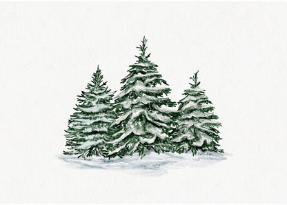 Snowy Trees Fine Art Print 🌲