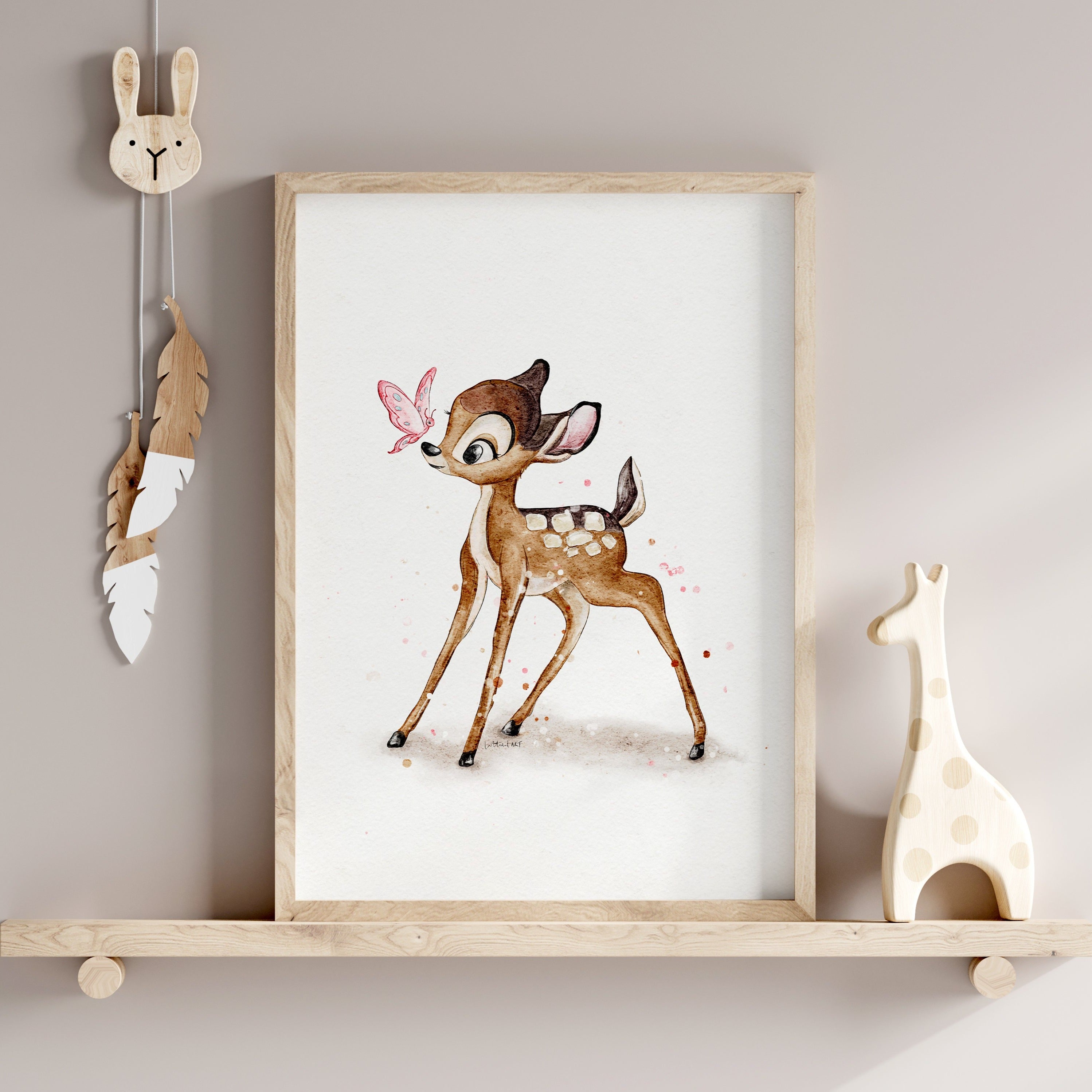 Bambi Inspired Watercolour Print 🦌