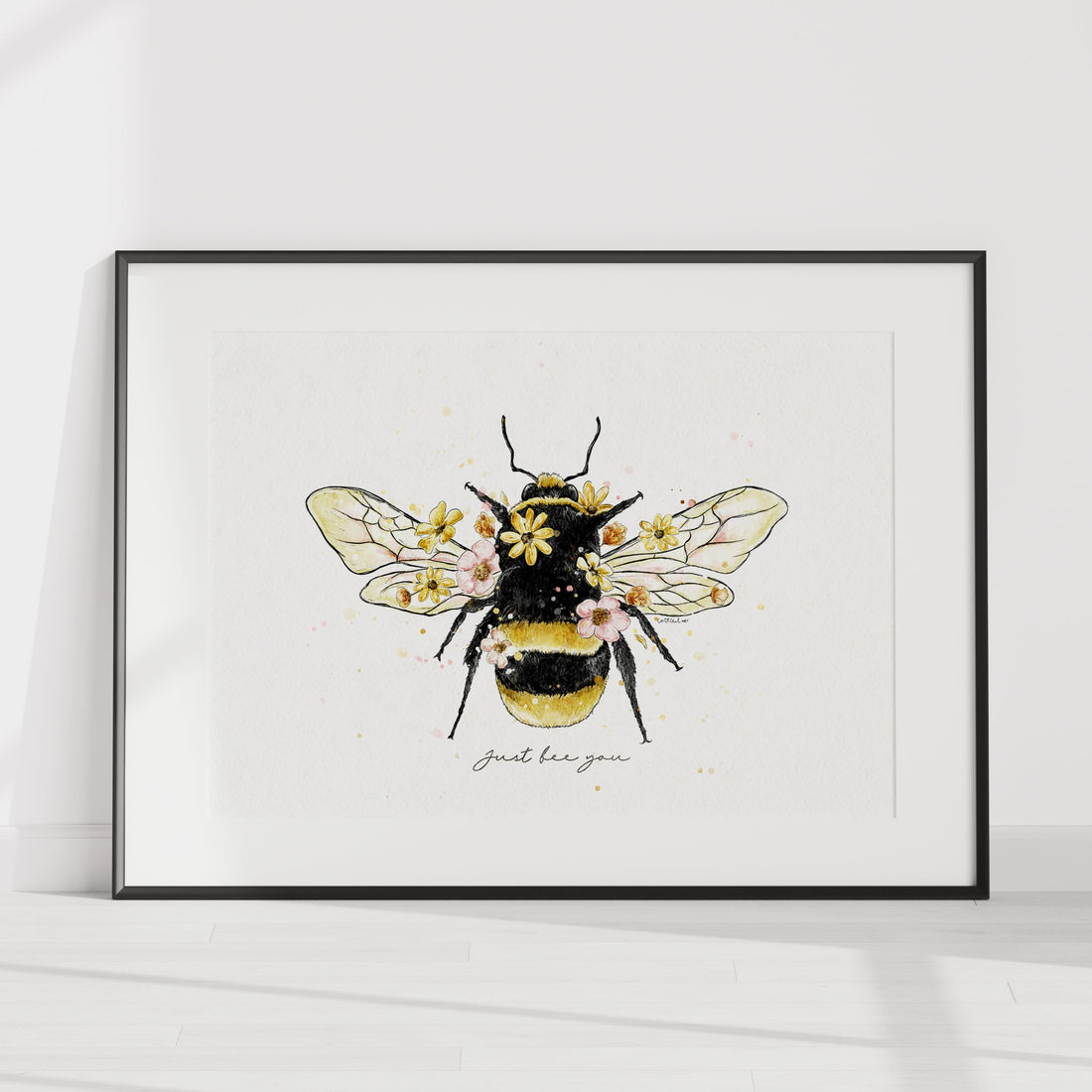 Bumble Bee Watercolour Print 🐝