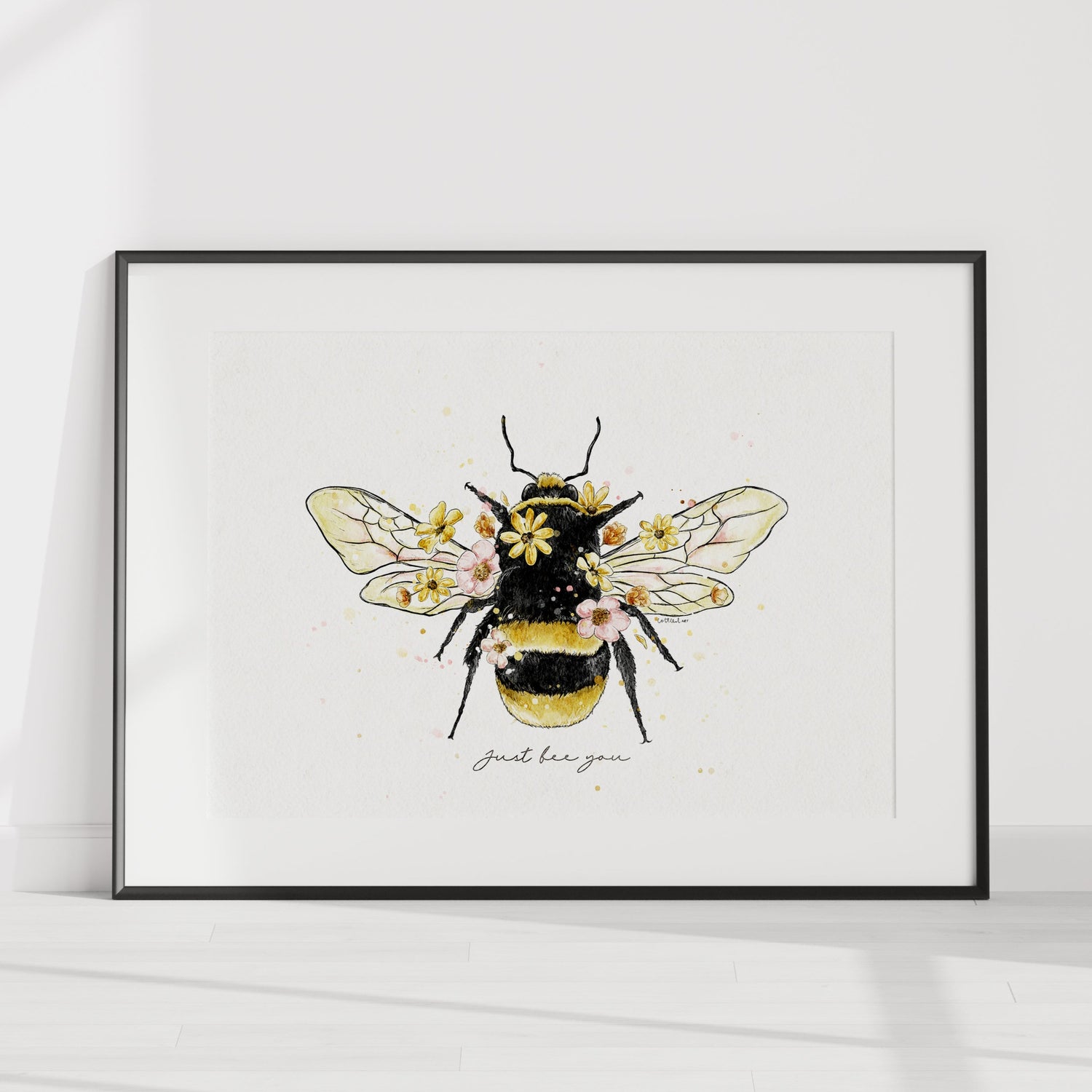 Bumble Bee Watercolour Print 🐝