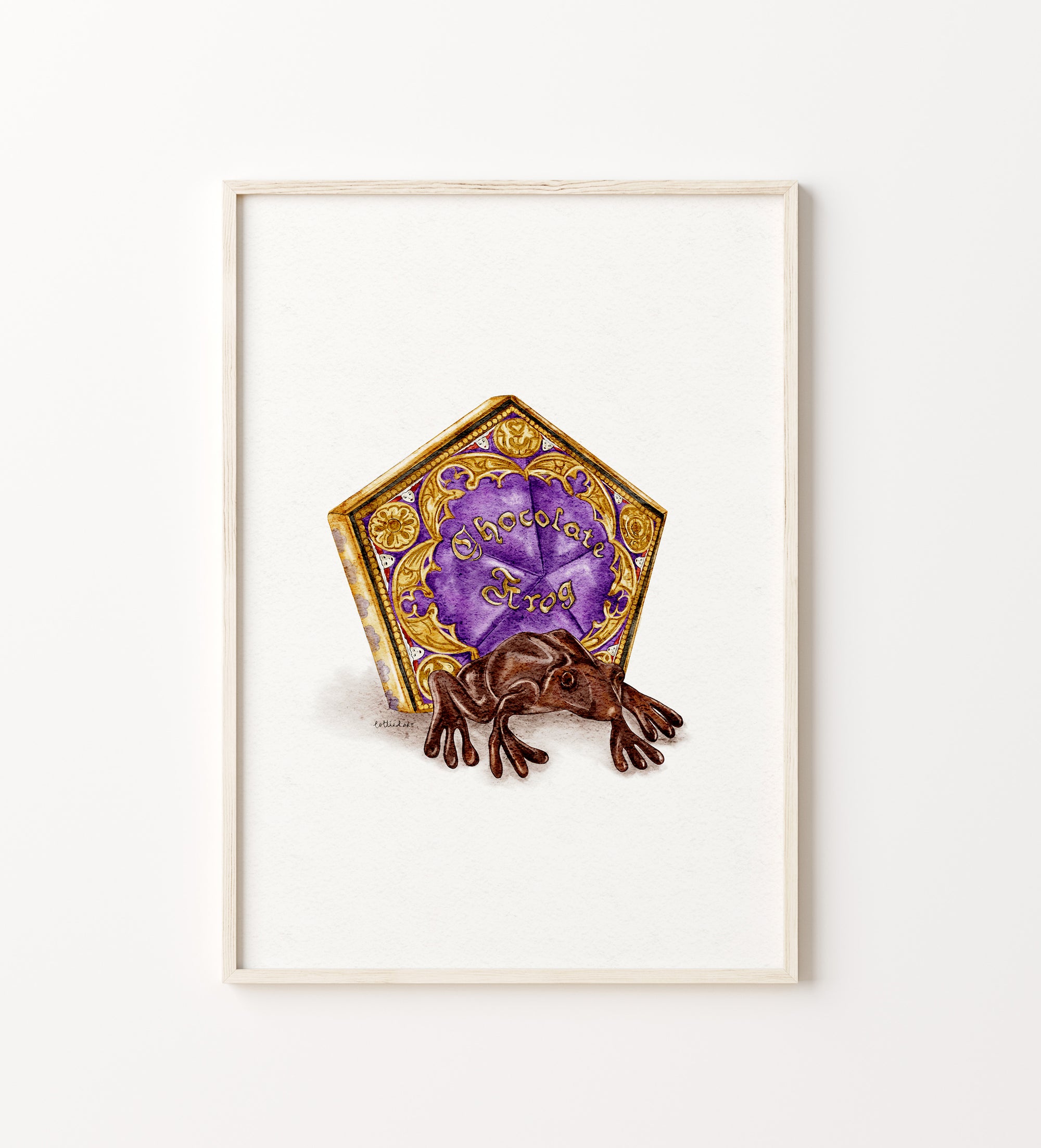 Chocolate Frog Harry Potter Inspired Fine Art Print ✨