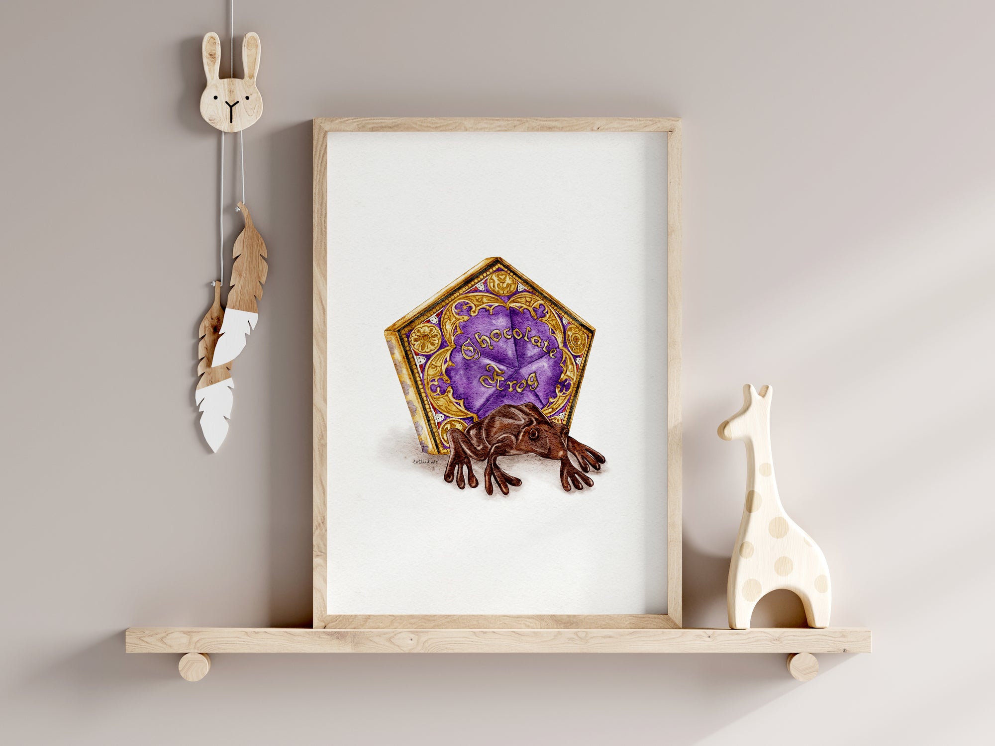 Chocolate Frog Harry Potter Inspired Fine Art Print ✨