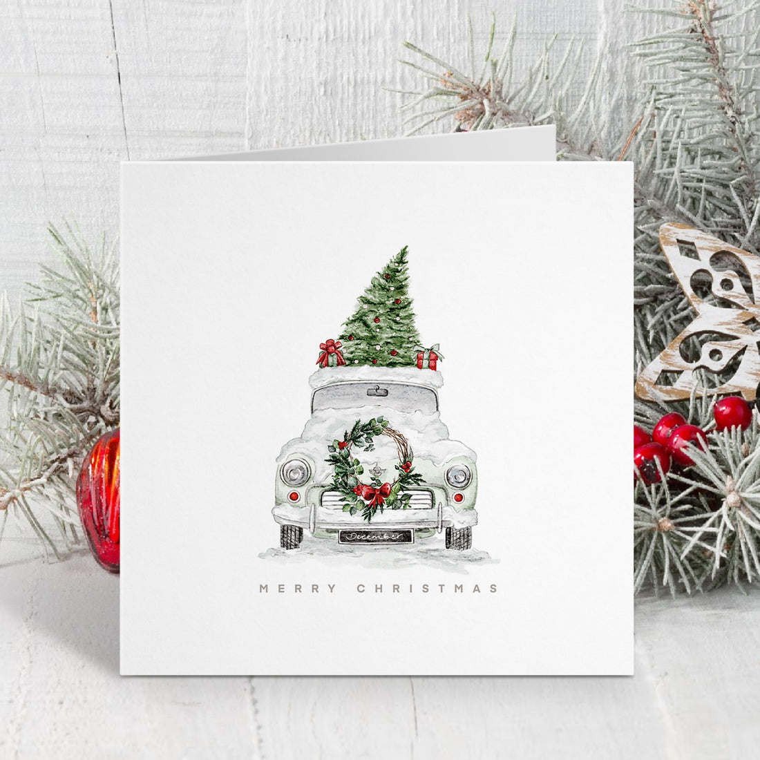 The Christmas Car - Christmas Card