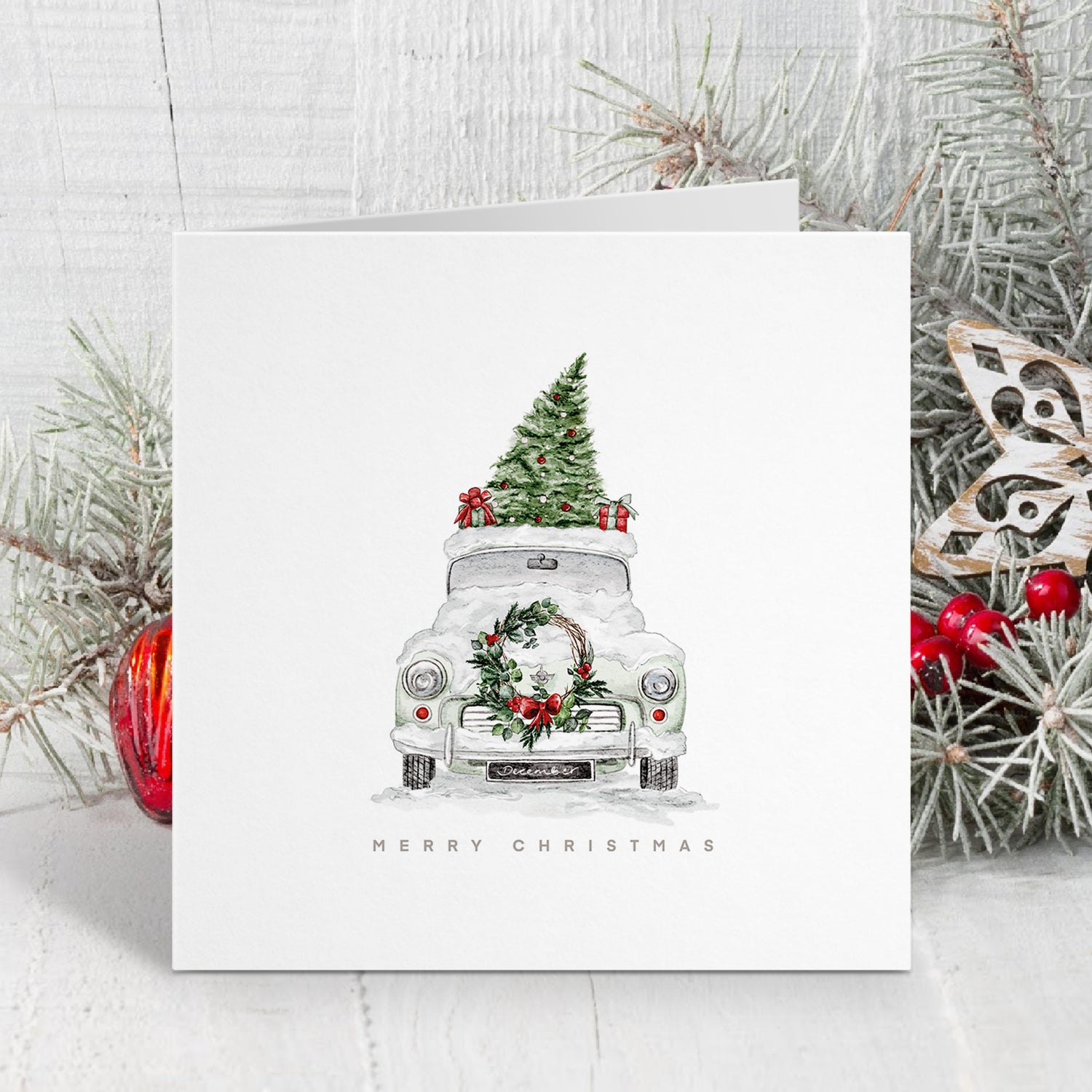 The Christmas Car - Christmas Card