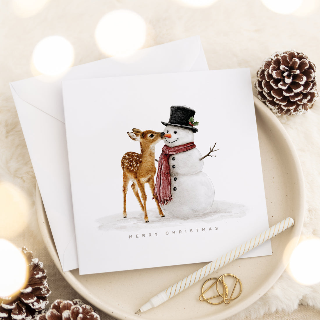 The Cheeky Little Deer - Christmas Card