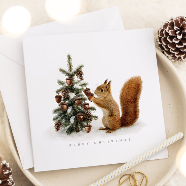 The Squirrel's Christmas Tree - Christmas Card
