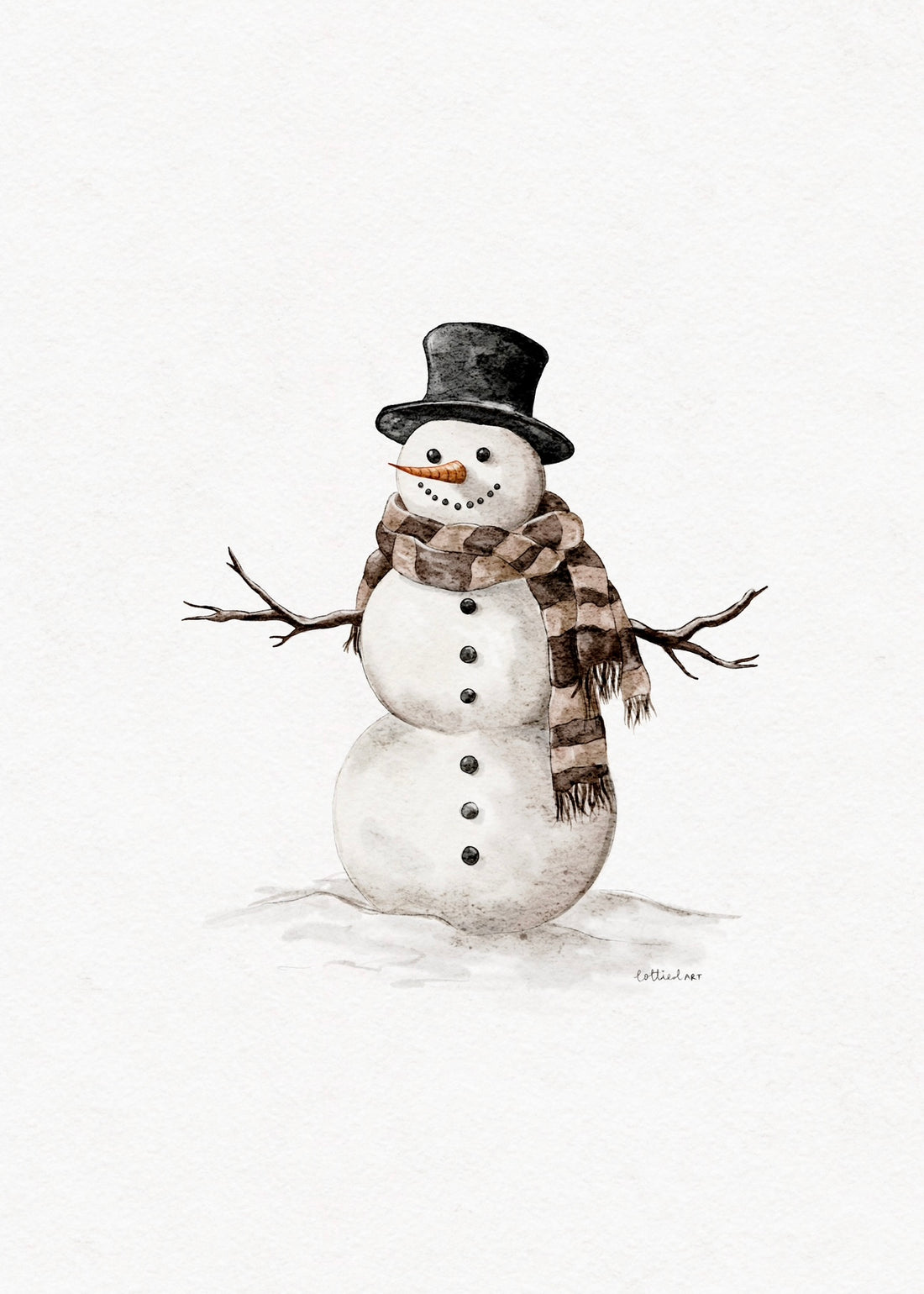 Mr.Snowman Fine Art Print ⛄️