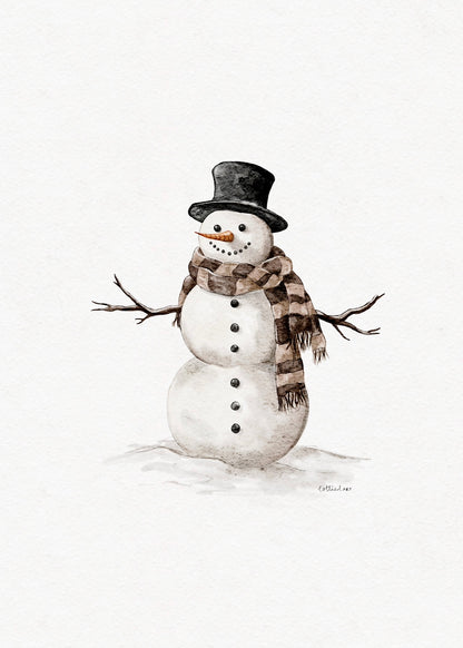 Mr.Snowman Fine Art Print ⛄️