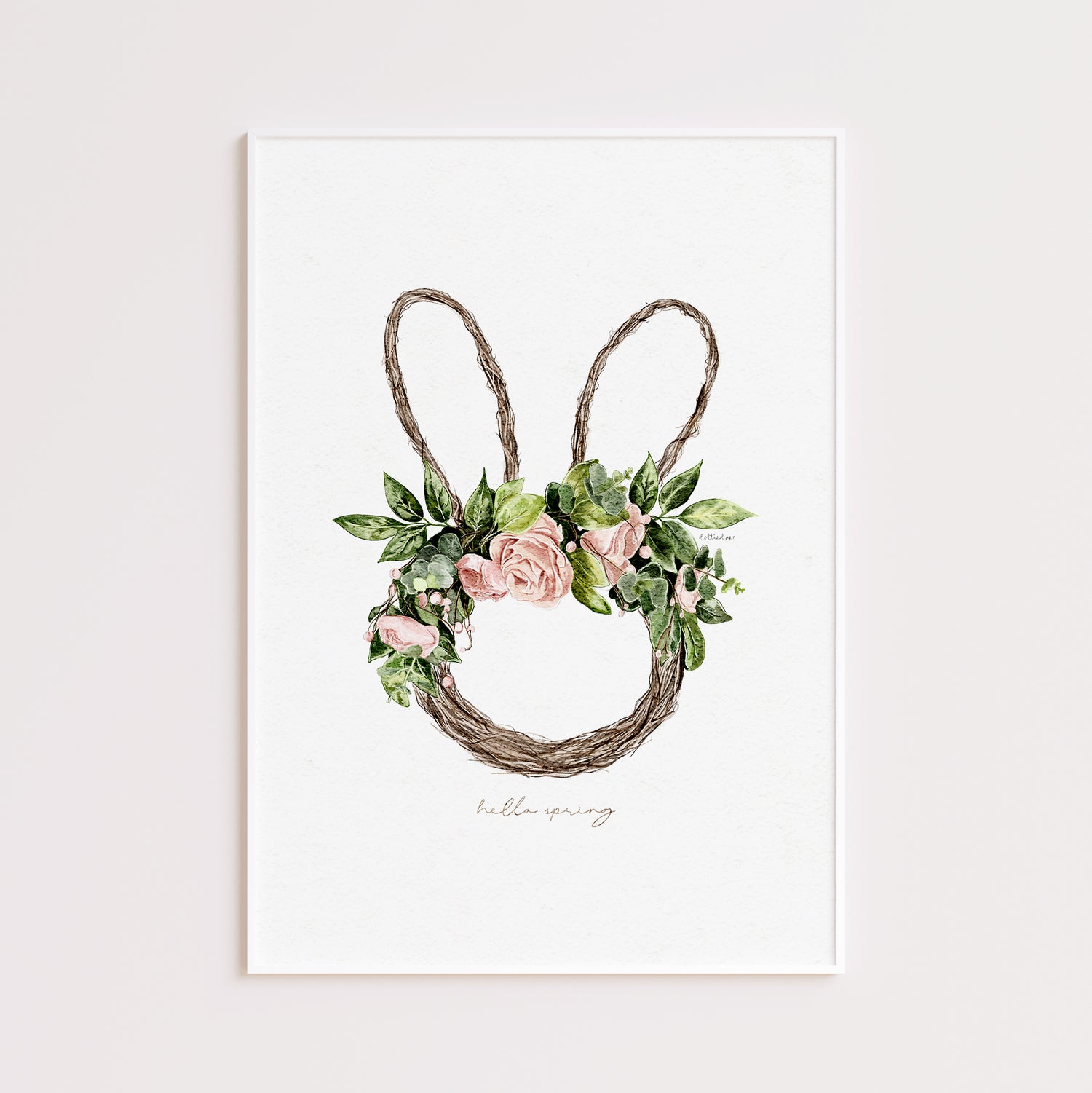 Spring Wreath Fine Art Print 💐