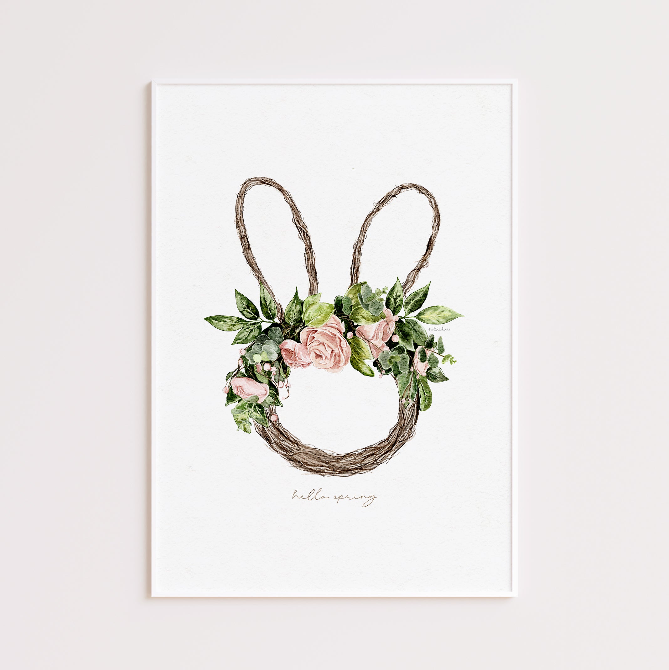 Spring Wreath Fine Art Print 💐