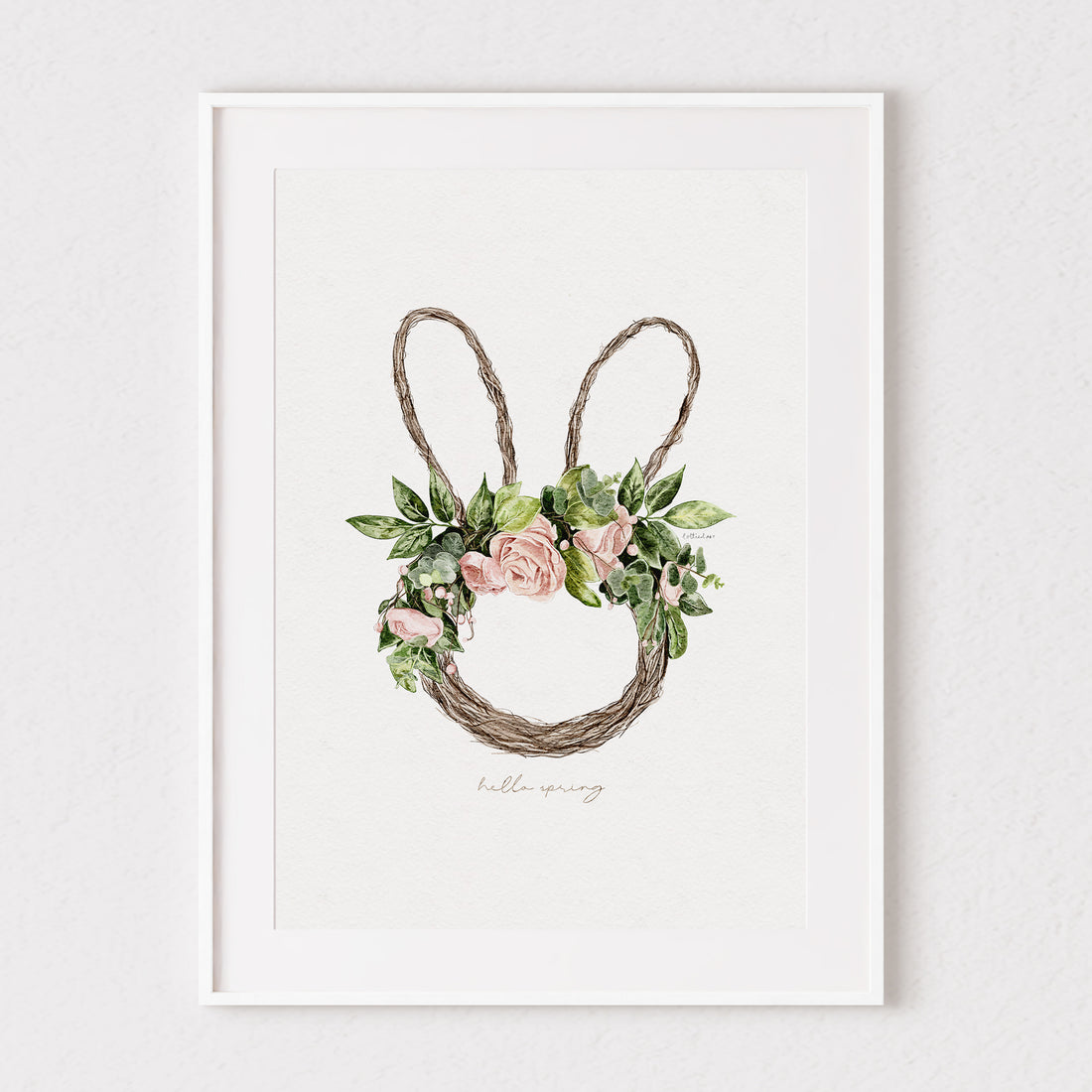 Spring Wreath Fine Art Print 💐
