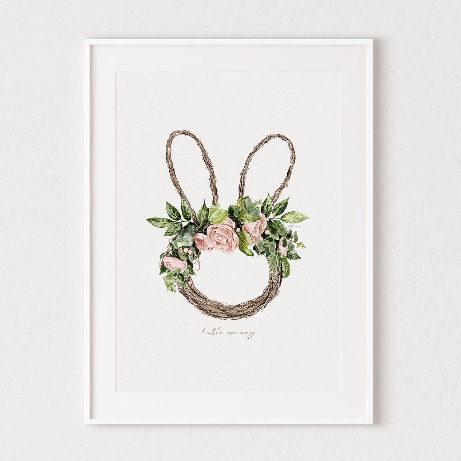 Spring Wreath Fine Art Print 💐