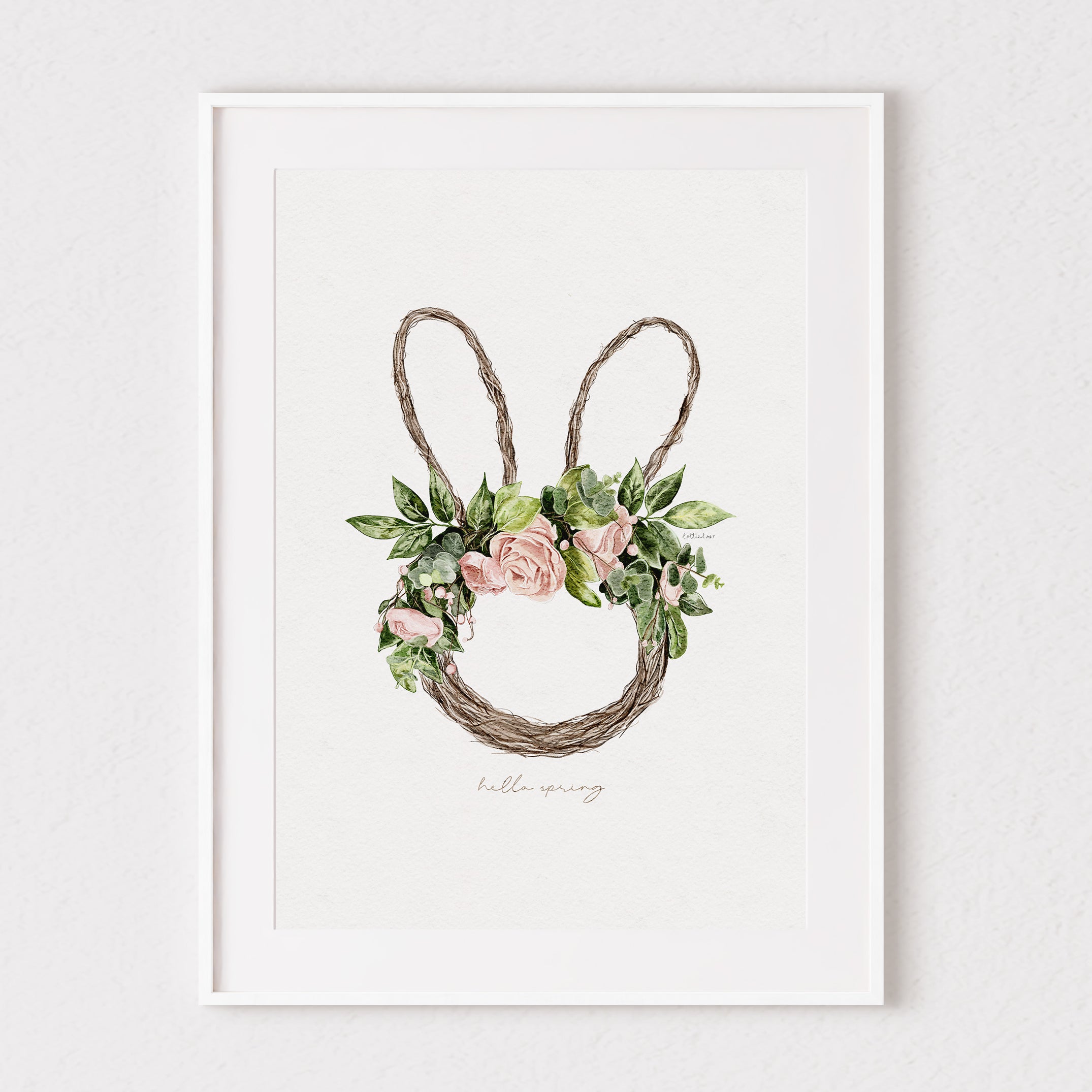 Spring Wreath Fine Art Print 💐