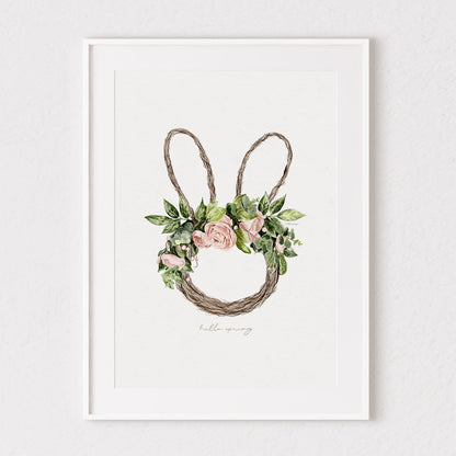 Spring Wreath Fine Art Print 💐