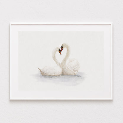 Swan Lake Watercolour Print 🦢