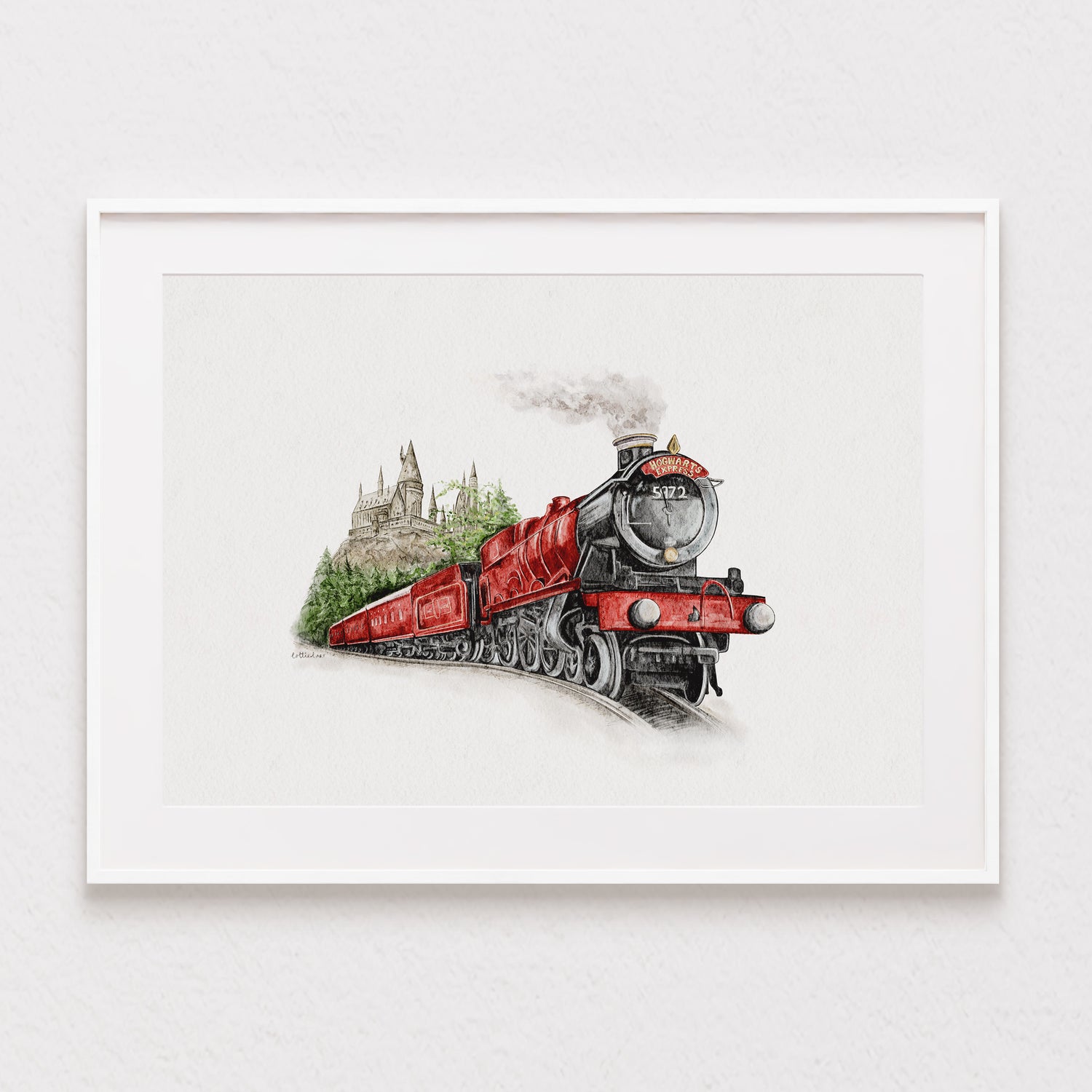 Hogwarts Express Watercolour Print 🚂