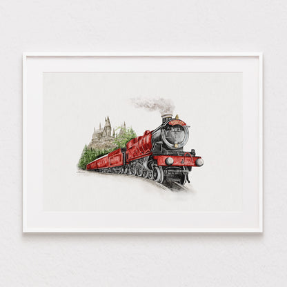 Hogwarts Express Watercolour Print 🚂