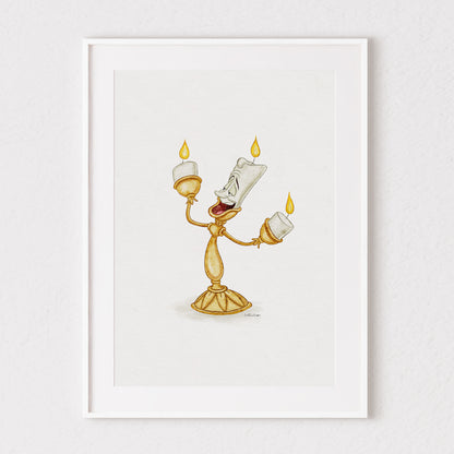 Lumiére Inspired Watercolour Print 🕯