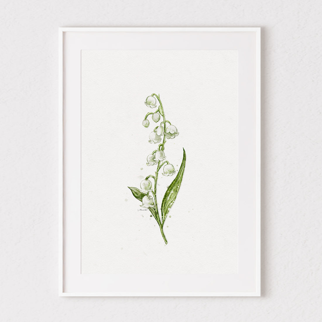 Lily Of The Valley Watercolour Print 🕊