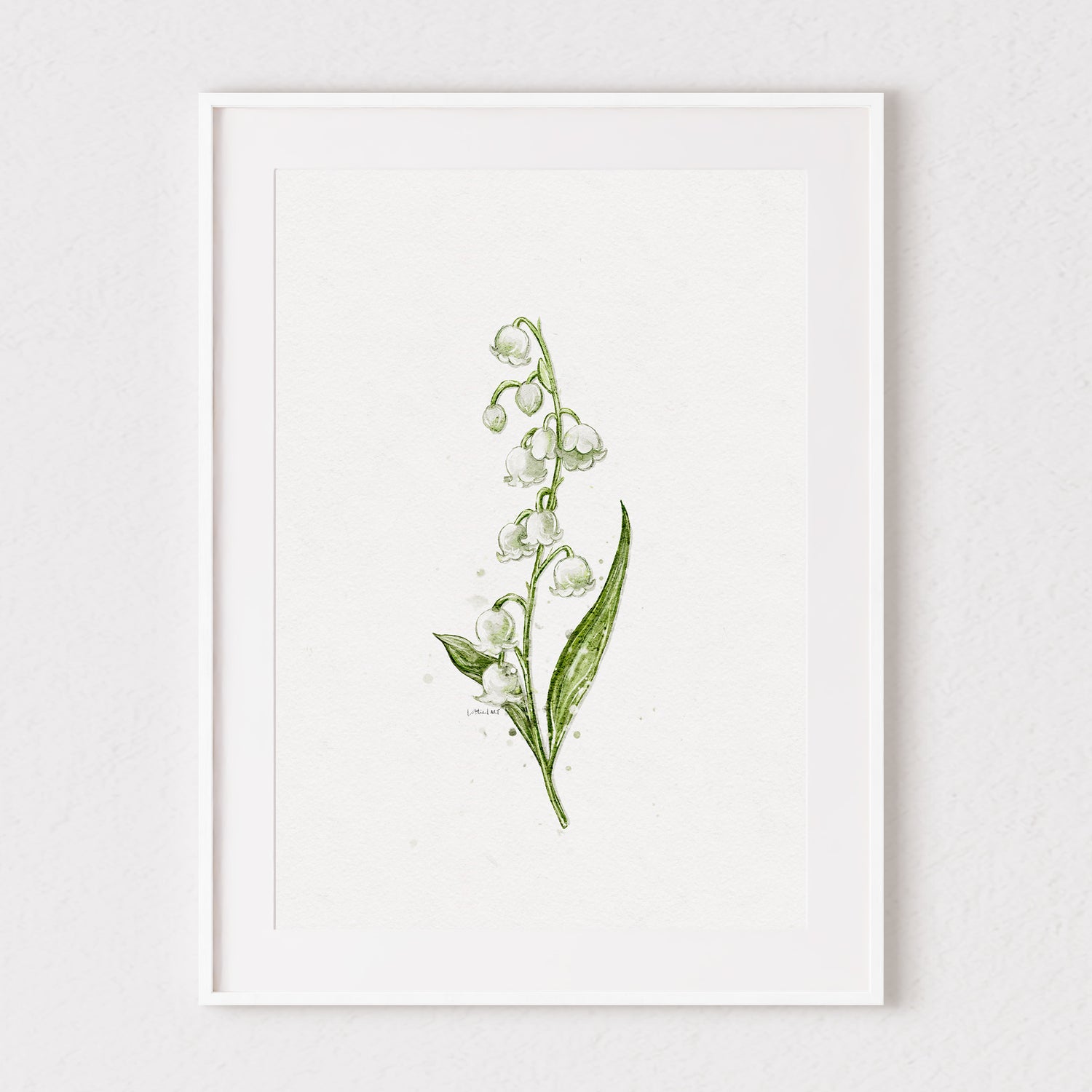 Lily Of The Valley Watercolour Print 🕊